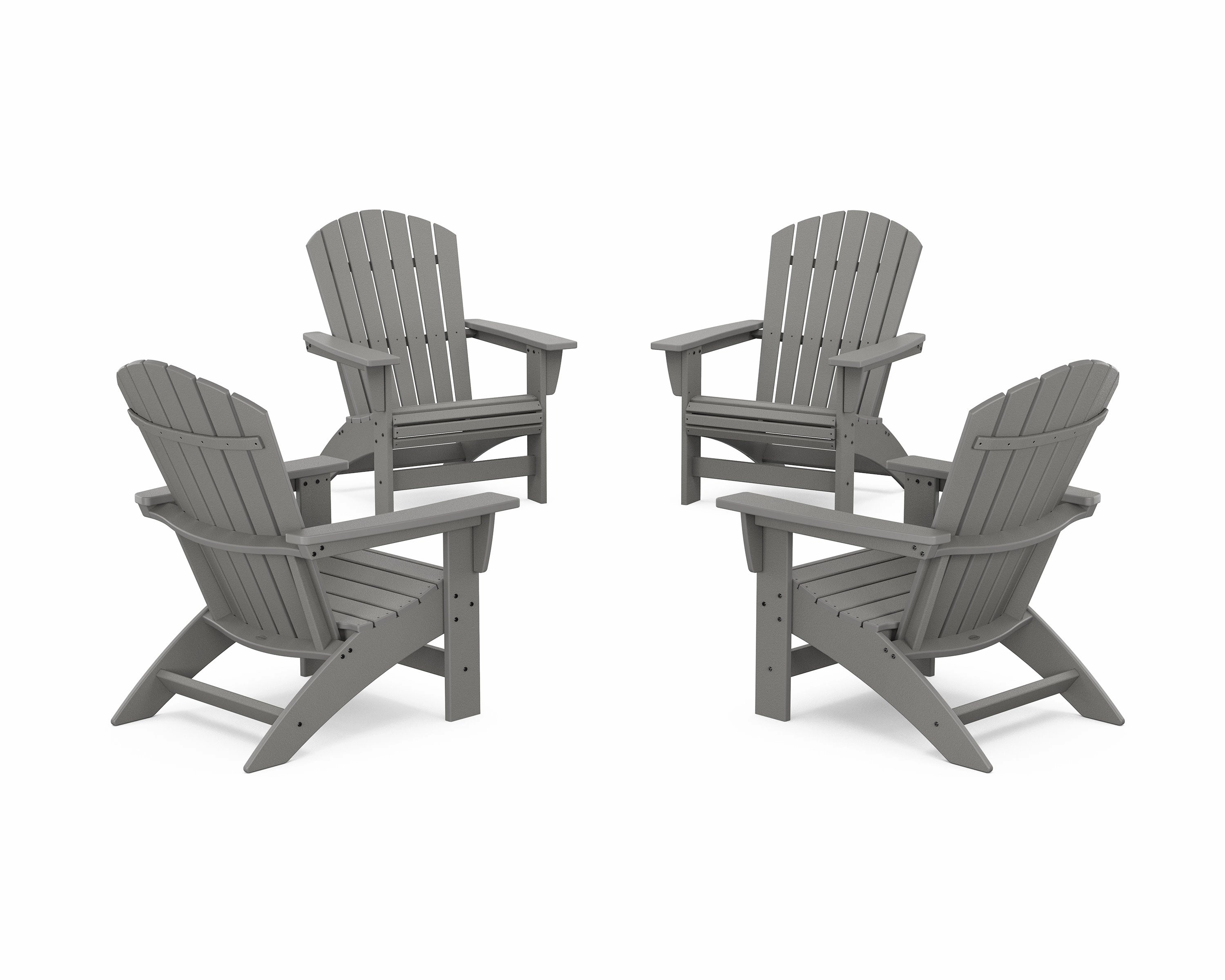 4-Piece Nautical Grand Adirondack Chair Conversation Set chairs,dining chairs,home seating