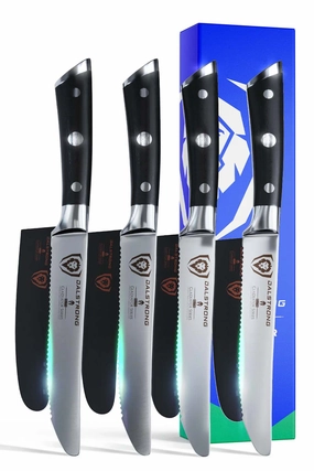 4-Piece Serrated Steak Knife Set | Gladiator Series | NSF Certified | Dalstrong  knife set,kitchen knives,cooking tools