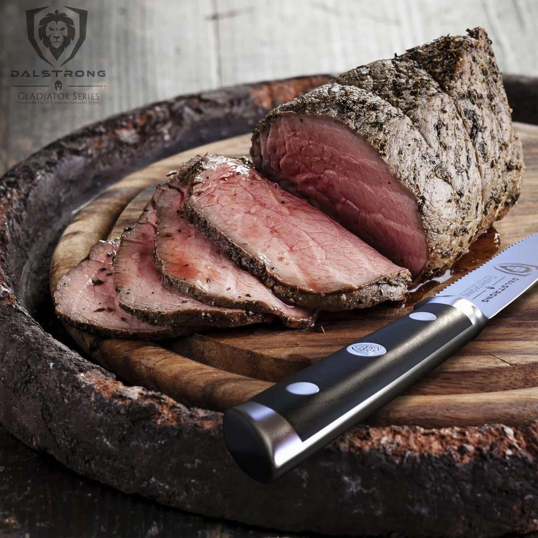 4-Piece Serrated Steak Knife Set | Gladiator Series | NSF Certified | Dalstrong 