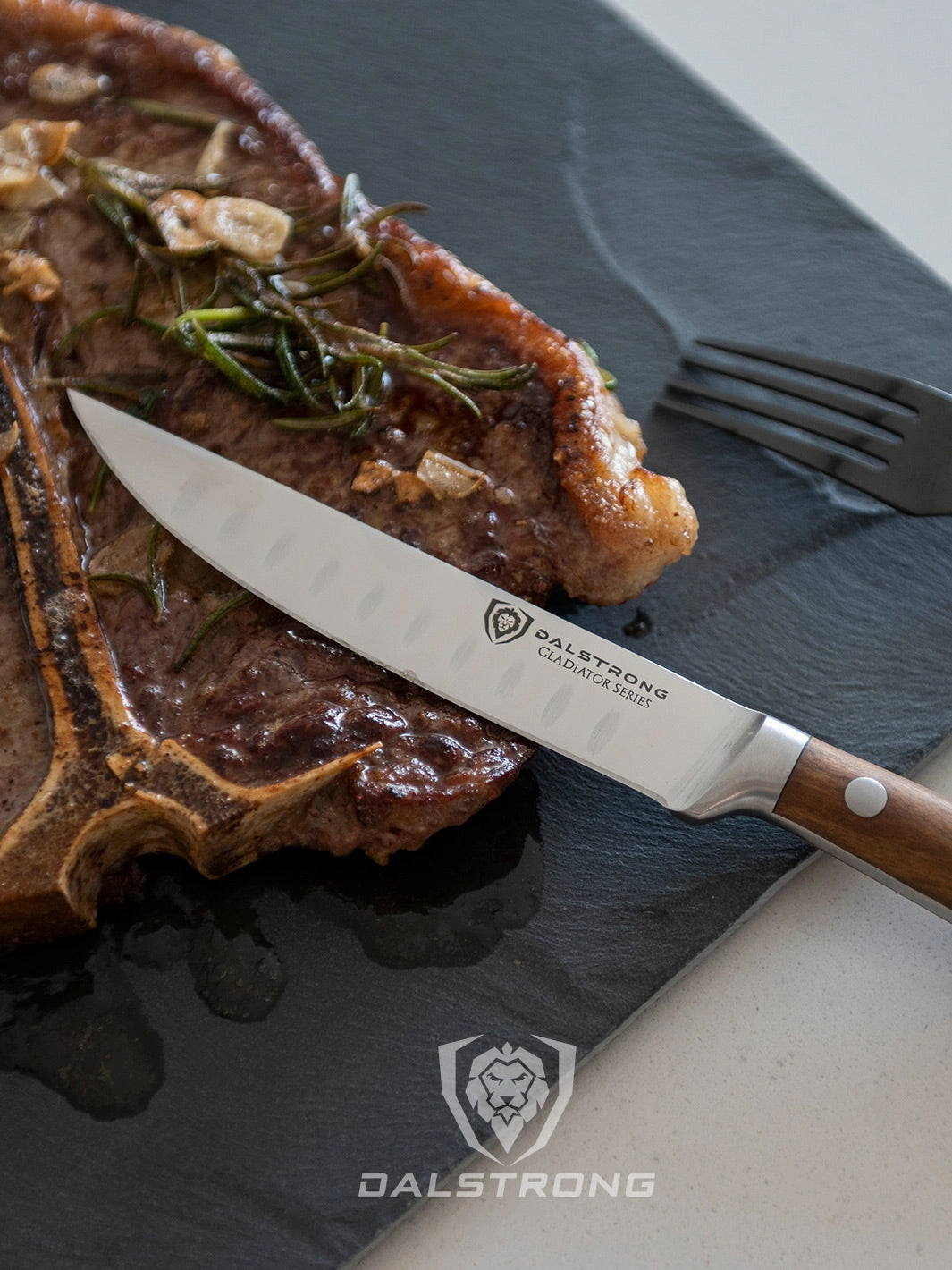 4-Piece Steak Knife Set 5" | Olive Wood Handle | Gladiator Series | Dalstrong 