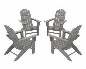 4-Piece Vineyard Curveback Adirondack Chair Conversation Set chairs,dining chairs,home seating
