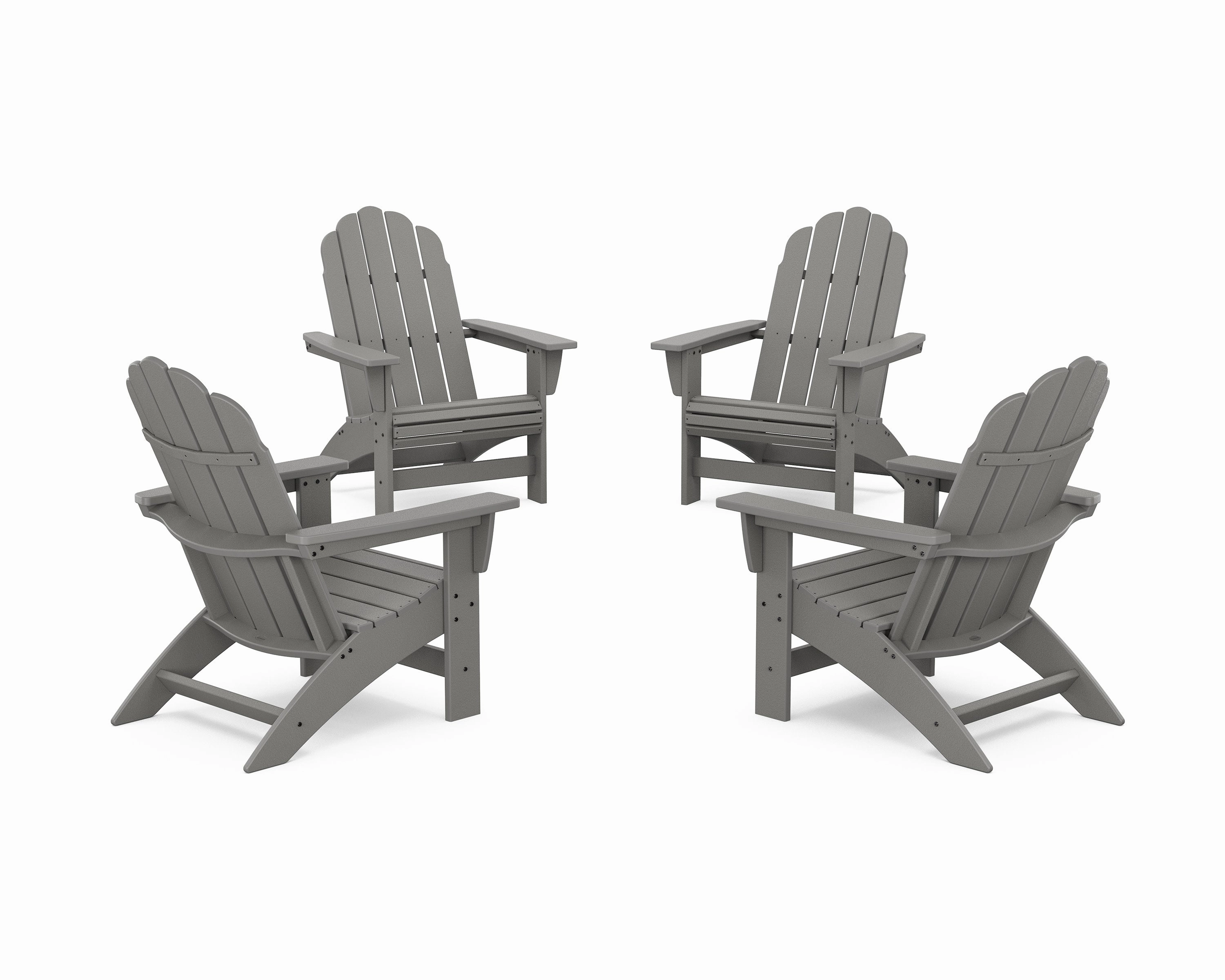 4-Piece Vineyard Grand Adirondack Chair Conversation Set chairs,dining chairs,home seating