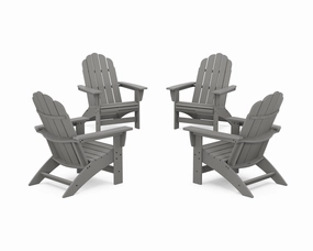 4-Piece Vineyard Grand Adirondack Chair Conversation Set chairs,dining chairs,home seating
