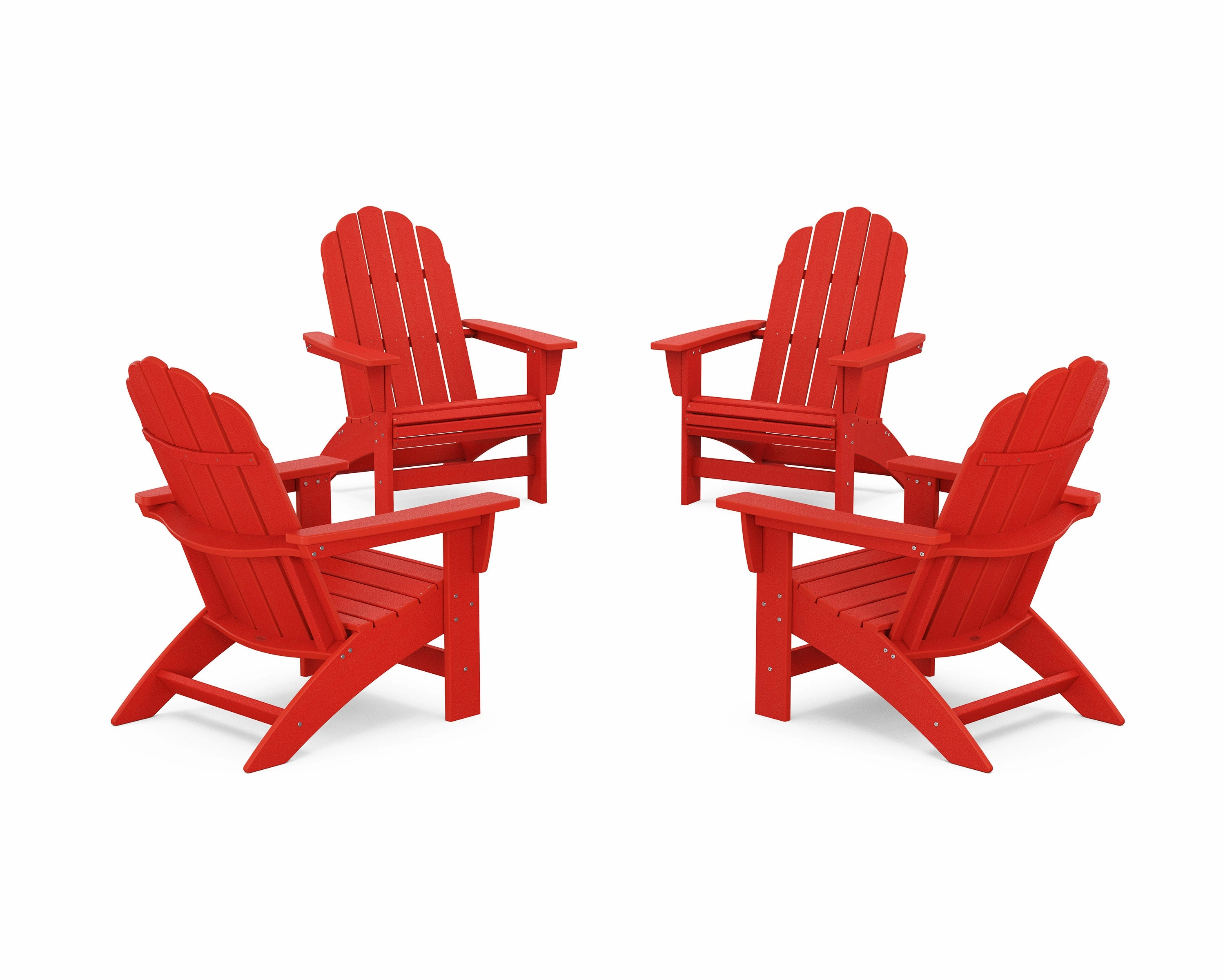 4-Piece Vineyard Grand Adirondack Chair Conversation Set