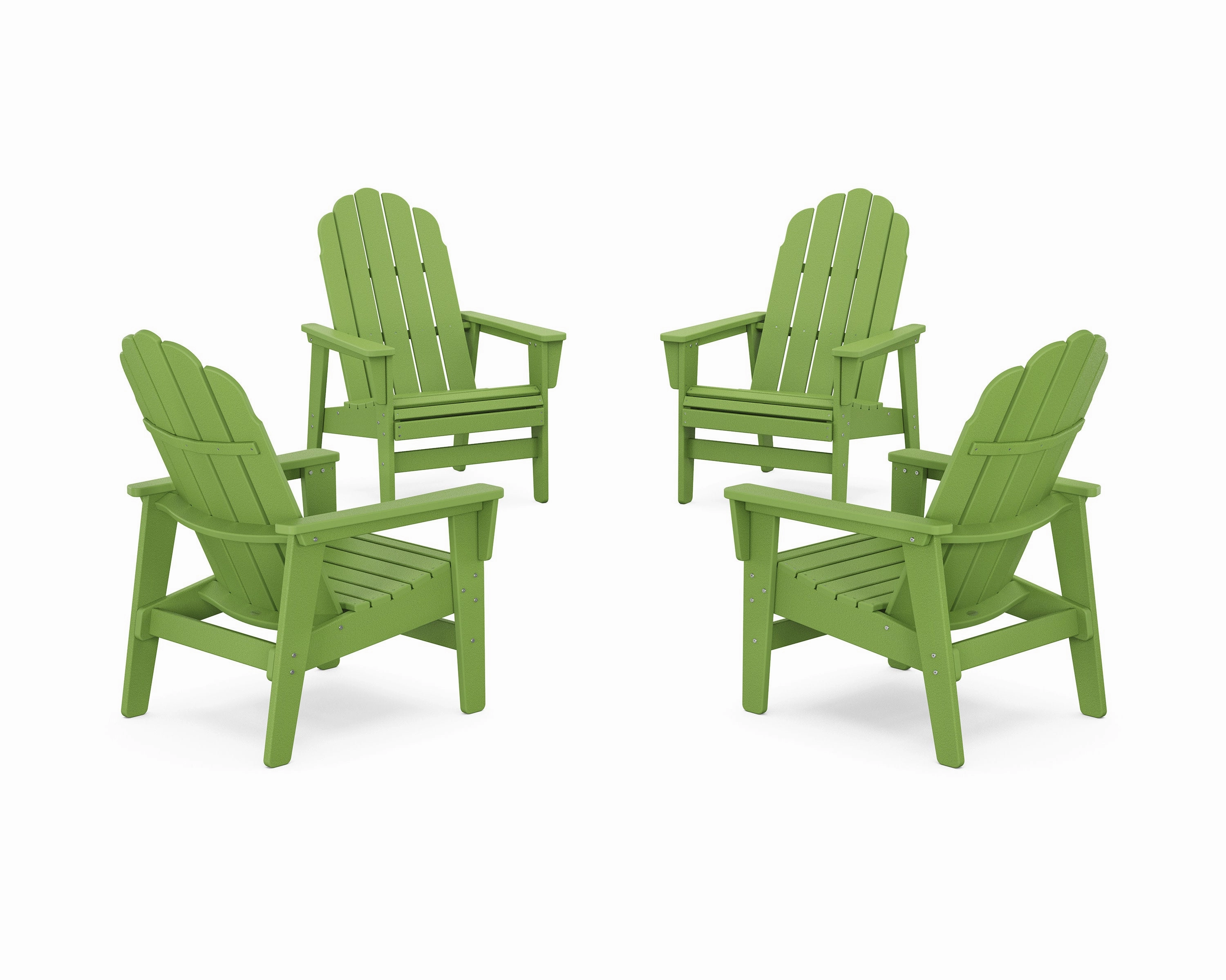 4-Piece Vineyard Grand Upright Adirondack Chair Conversation Set