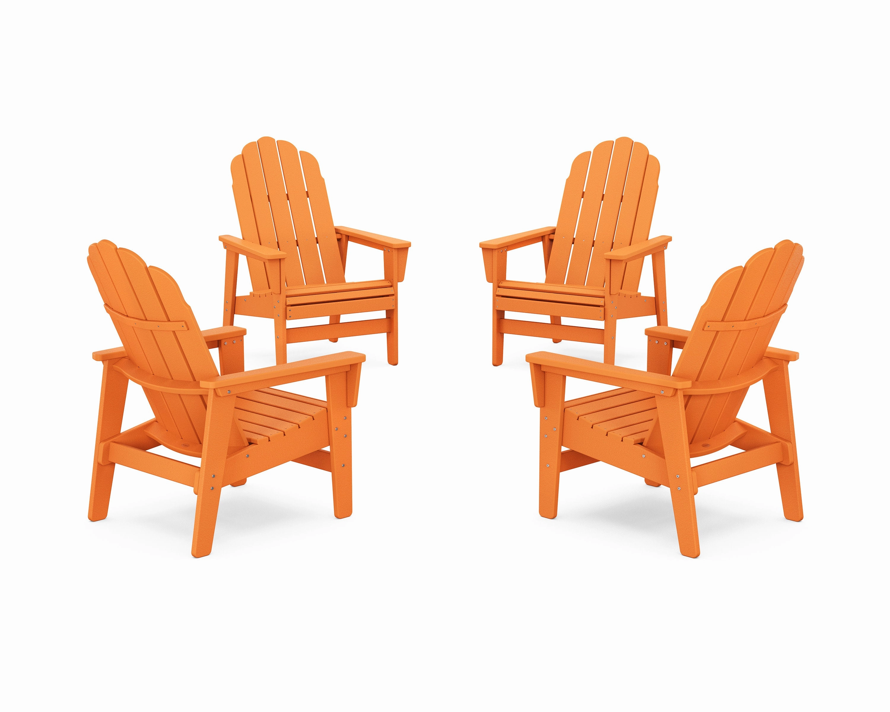 4-Piece Vineyard Grand Upright Adirondack Chair Conversation Set