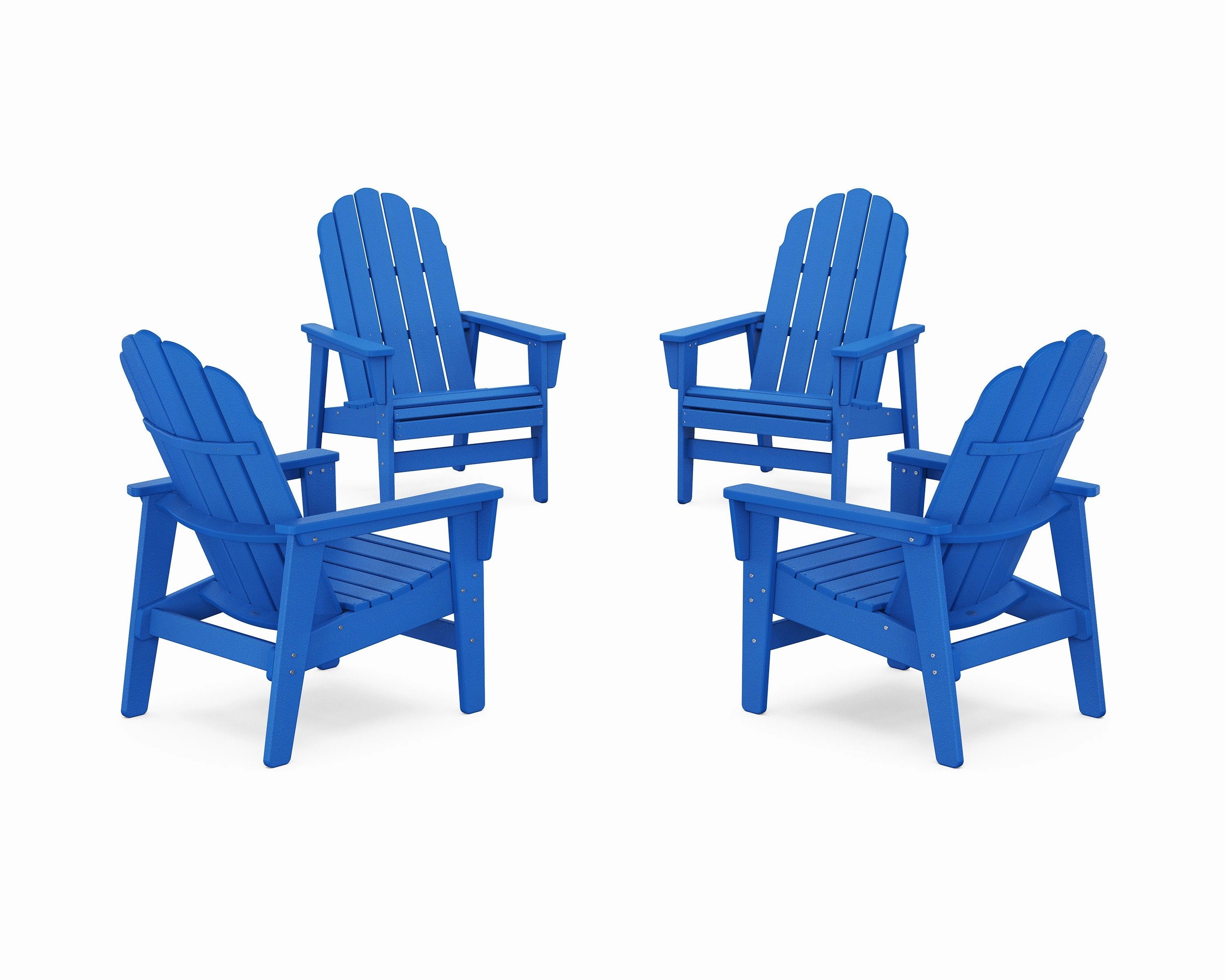4-Piece Vineyard Grand Upright Adirondack Chair Conversation Set