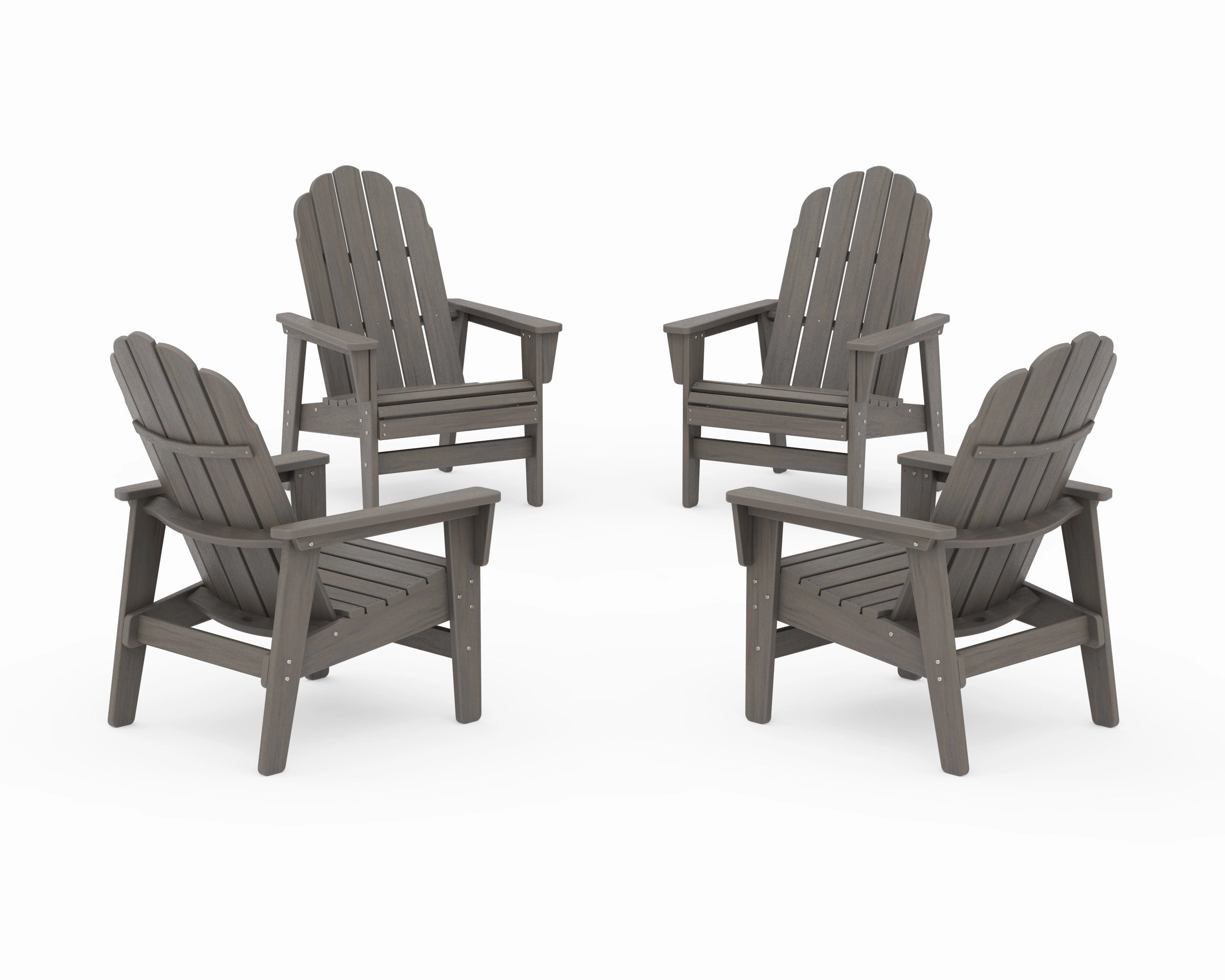 4-Piece Vineyard Grand Upright Adirondack Chair Conversation Set