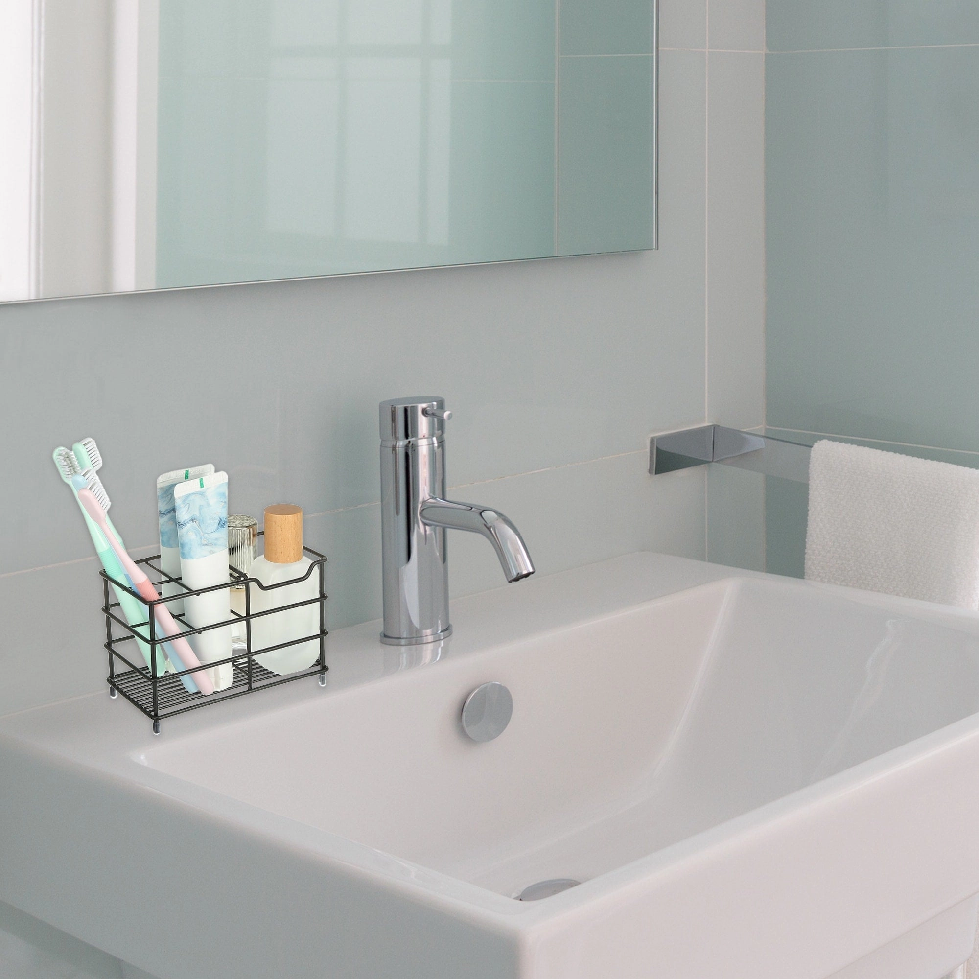 4 Slots 304 Stainless Steel Toothbrush Holder, Toothpaste Holder Stand, Bathroom Kitchen Accessories