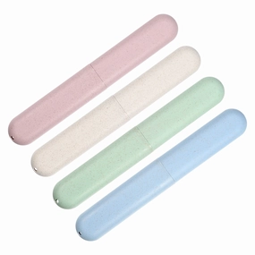 4pcs Toothbrush Holders Case Green Blue Beige Pink 8.07"x1.22"x0.83" - Green Blue Beige Pink toothbrush holder,bathroom cup,bathroom organizer