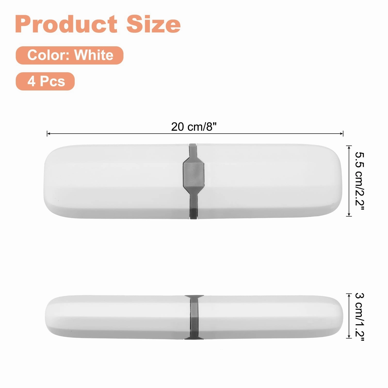 4pcs Travel Toothbrush Case Portable Toothbrush Holder for Home Travel