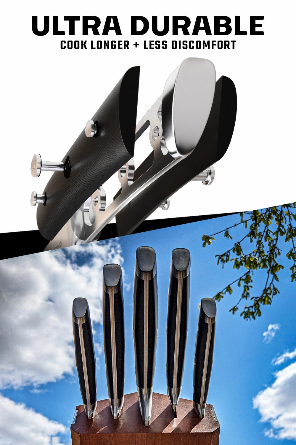 5-Piece Knife Set with Modular Block | Gladiator Series | Knives NSF Certified | Dalstrong 