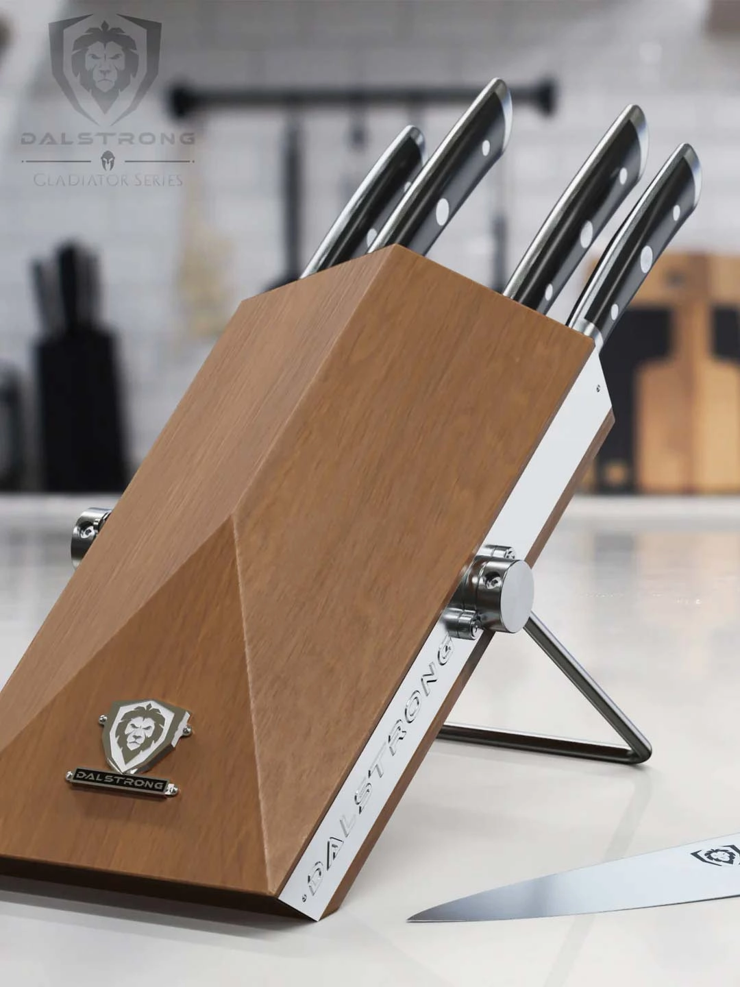 5-Piece Knife Set with Modular Block | Gladiator Series | Knives NSF Certified | Dalstrong 