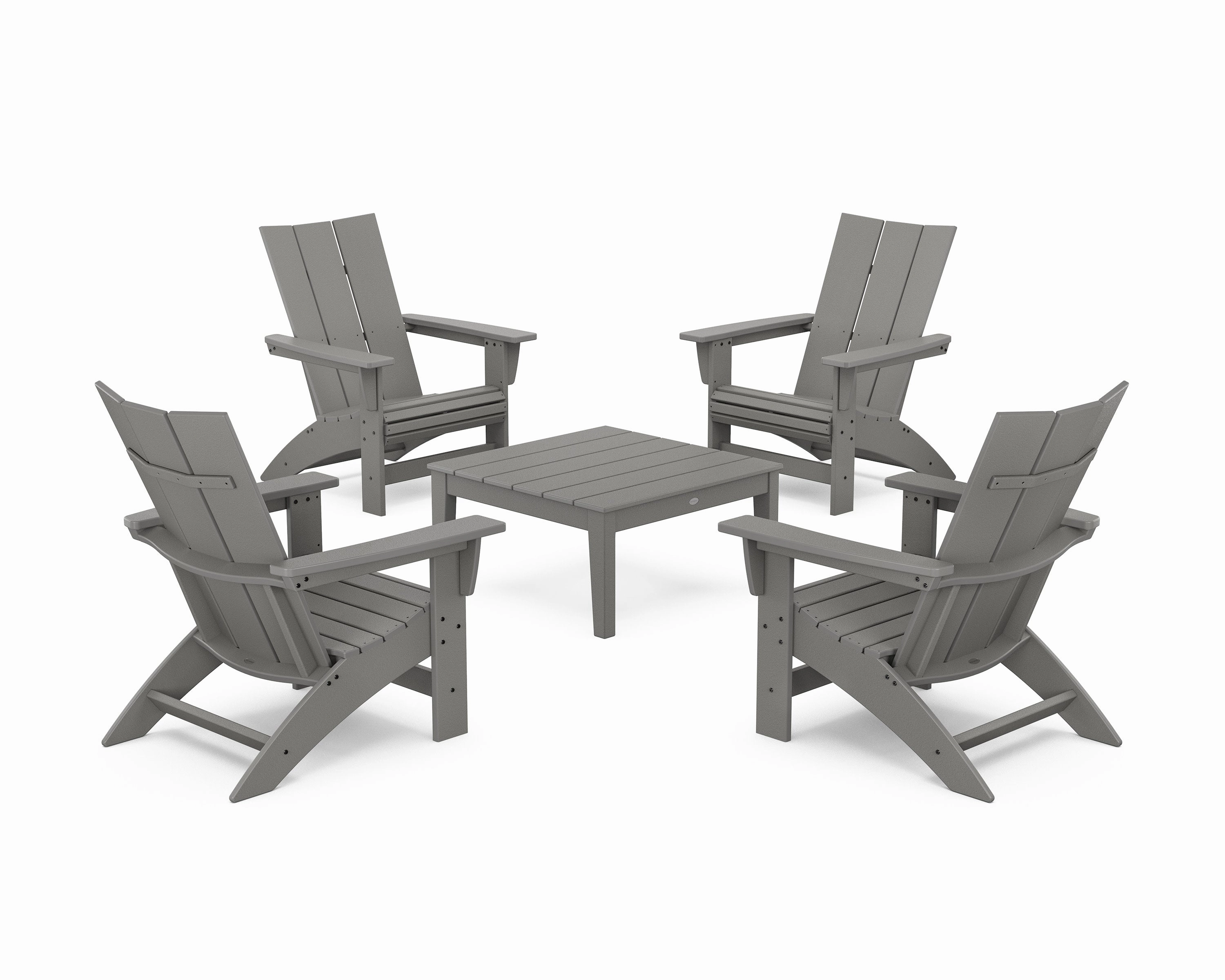 5-Piece Modern Grand Adirondack Chair Conversation Group chairs,dining chairs,home seating