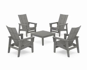 5-Piece Modern Grand Upright Adirondack Chair Conversation Group chairs,dining chairs,home seating