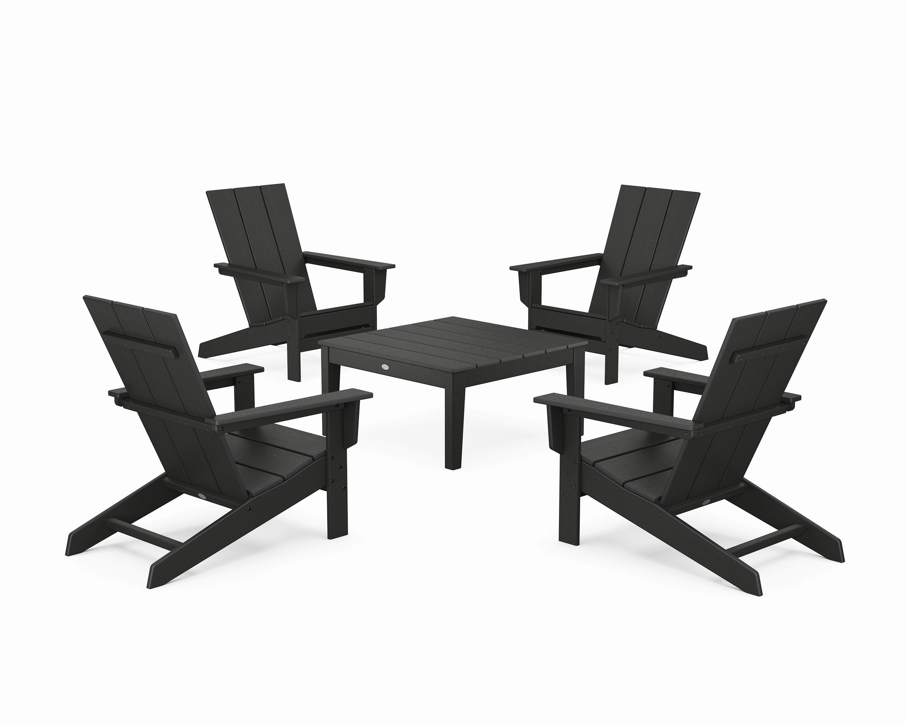 5-Piece Modern Studio Adirondack Chair Conversation Group
