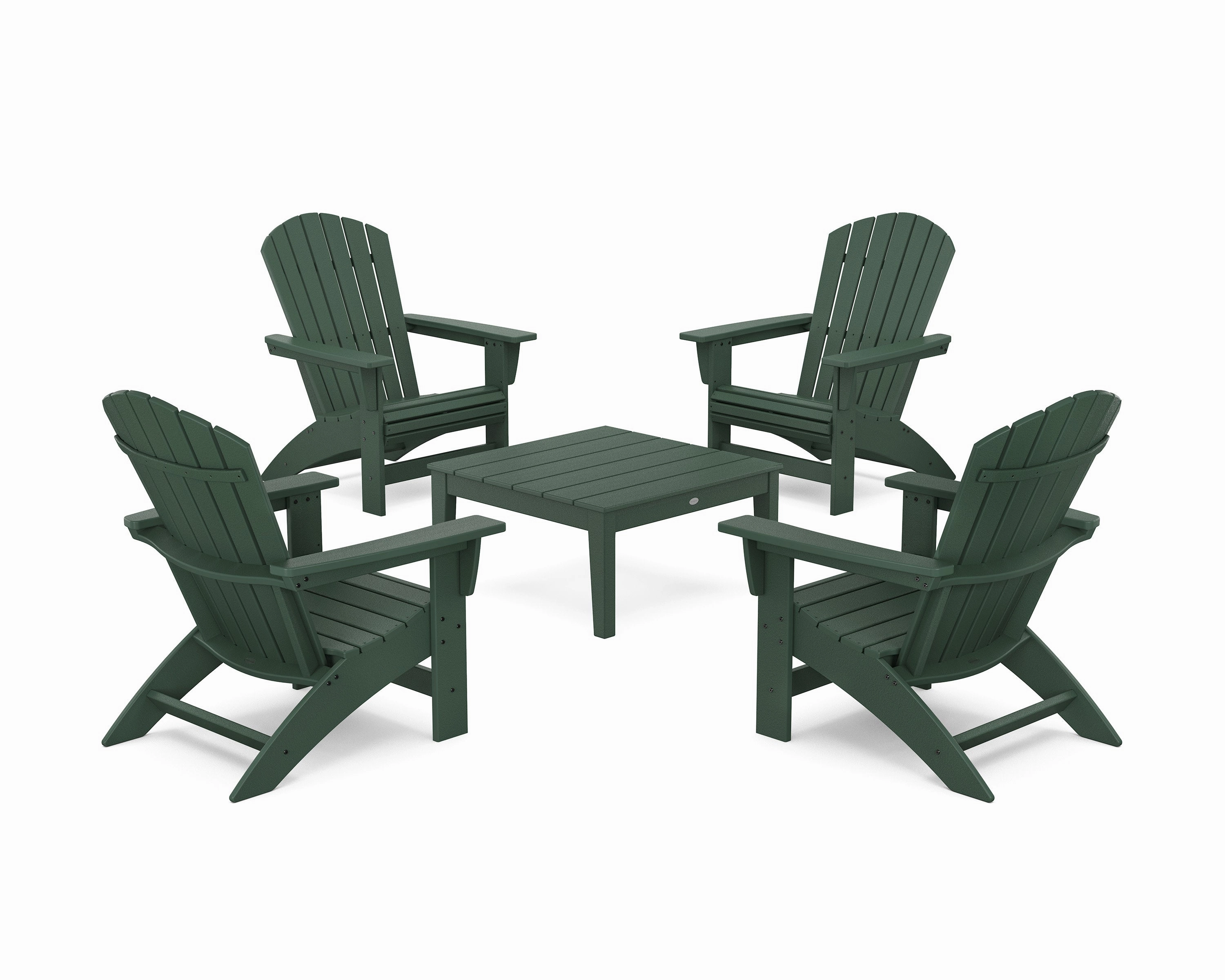 5-Piece Nautical Grand Adirondack Chair Conversation Group
