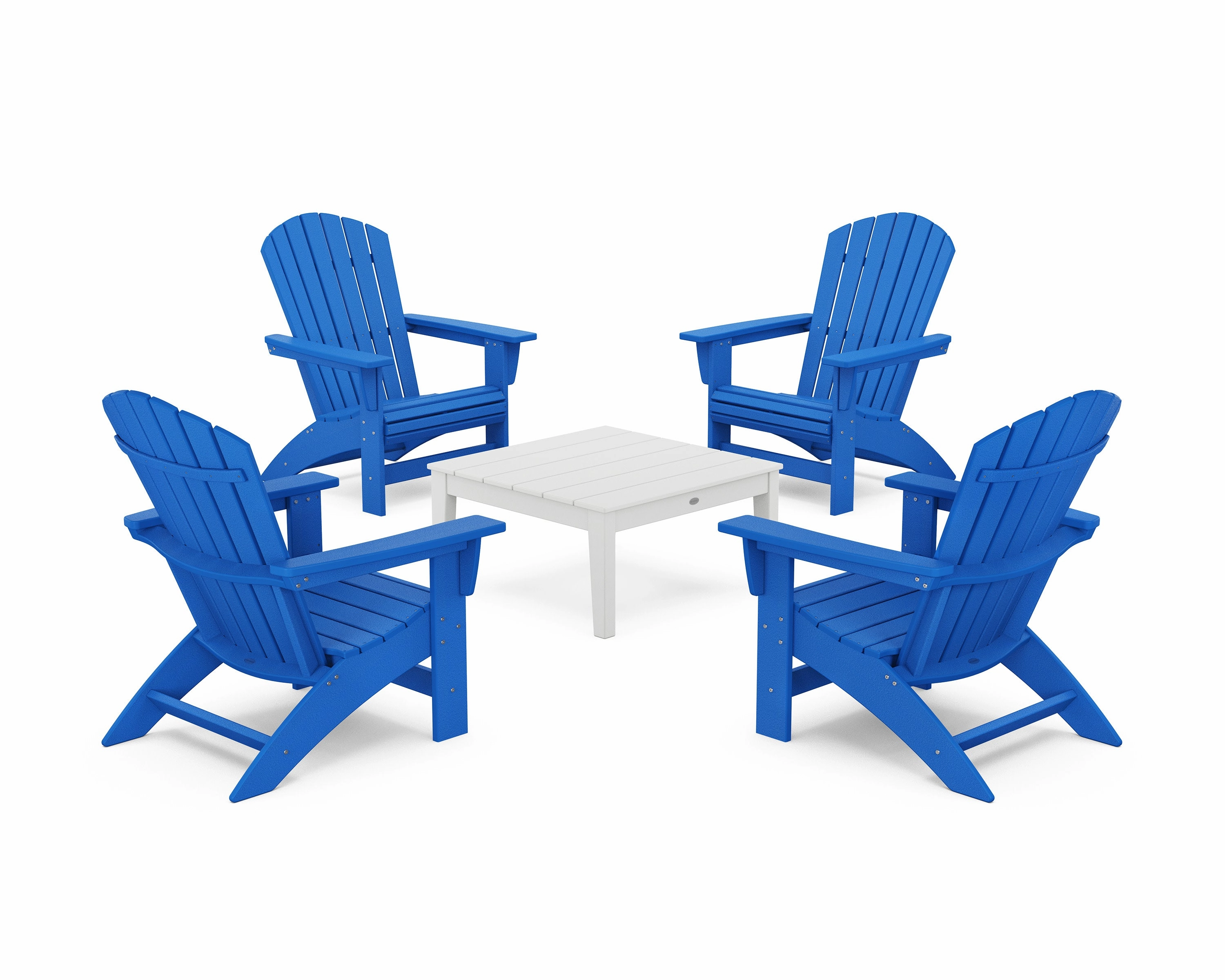 5-Piece Nautical Grand Adirondack Chair Conversation Group