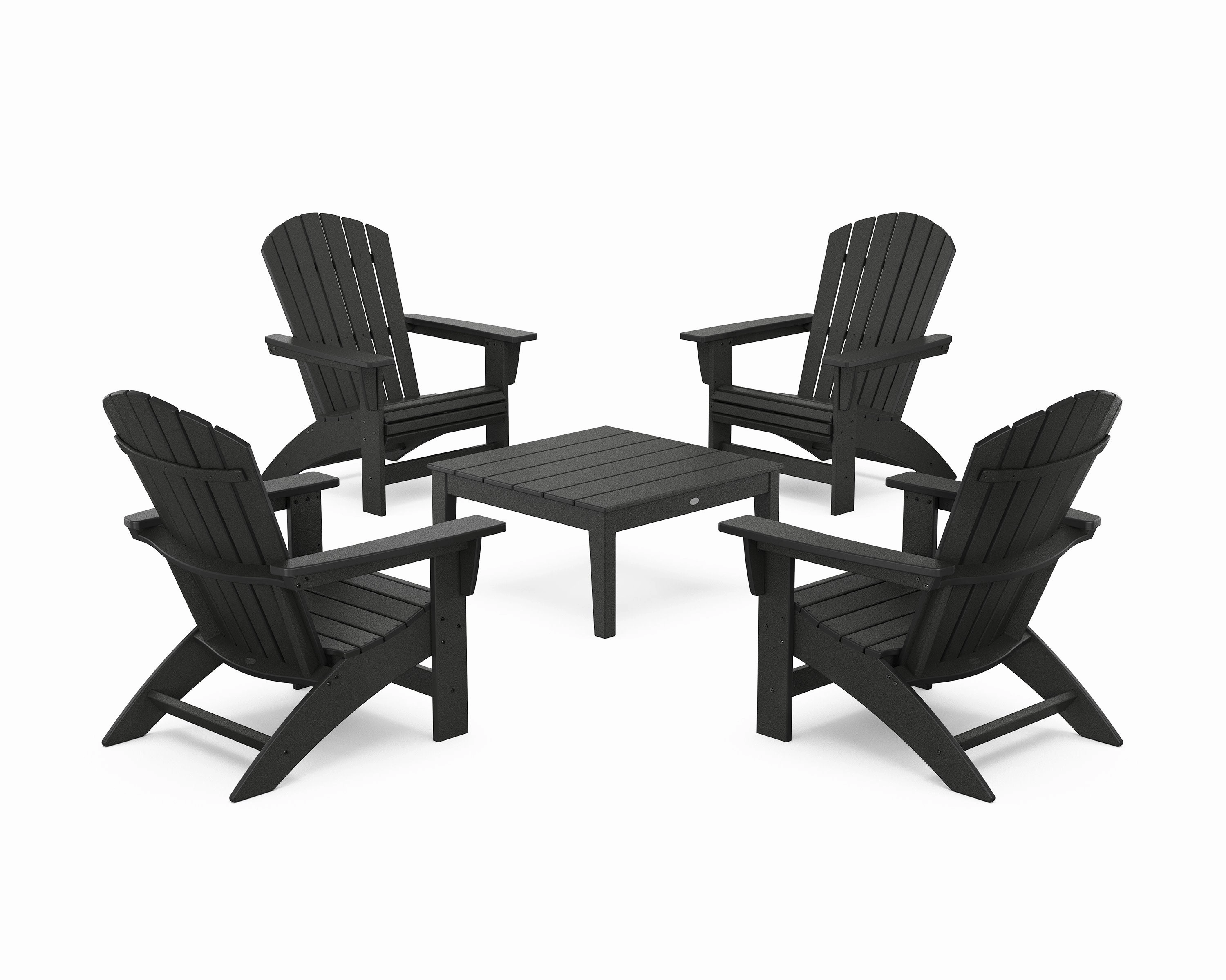 5-Piece Nautical Grand Adirondack Chair Conversation Group