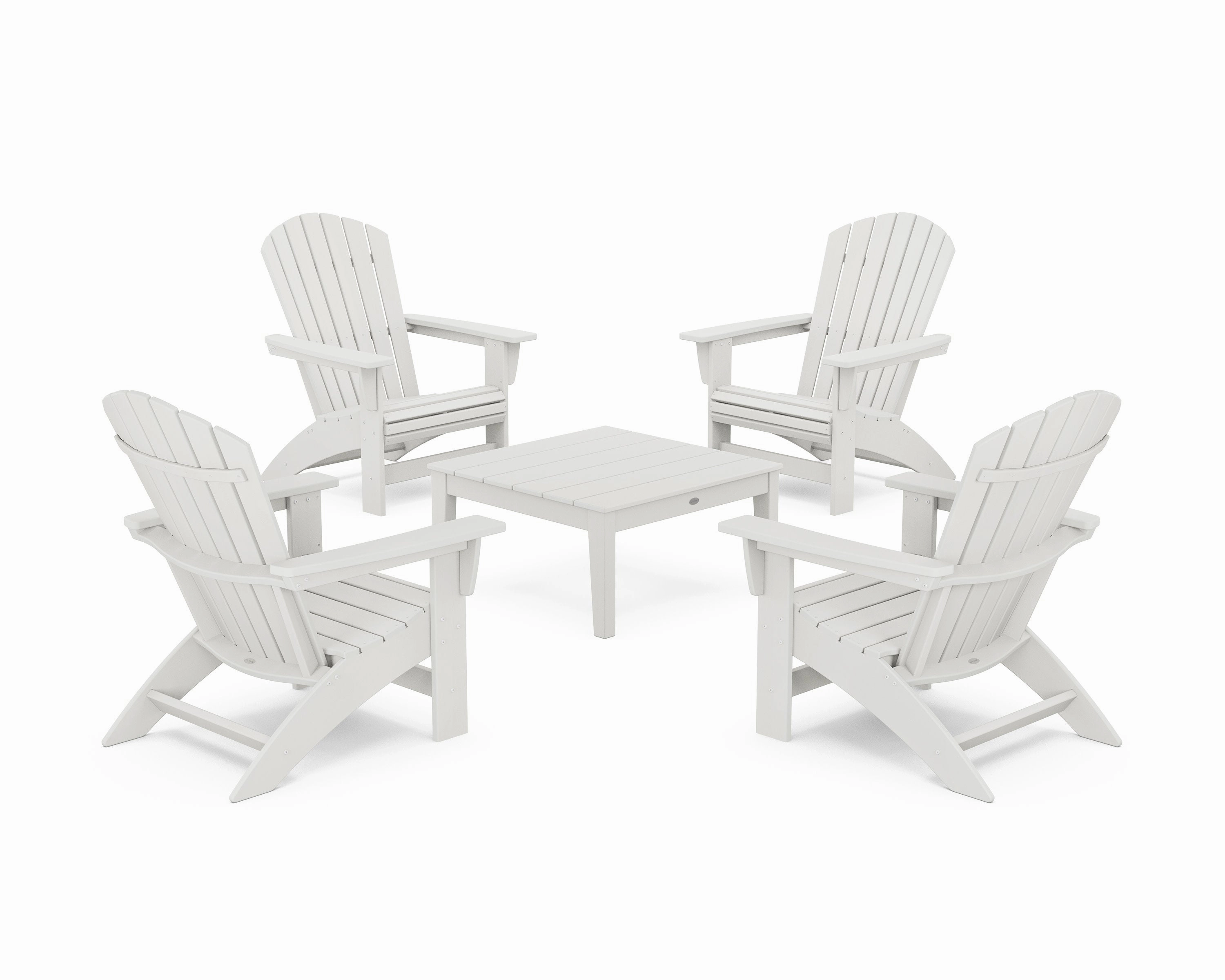 5-Piece Nautical Grand Adirondack Chair Conversation Group
