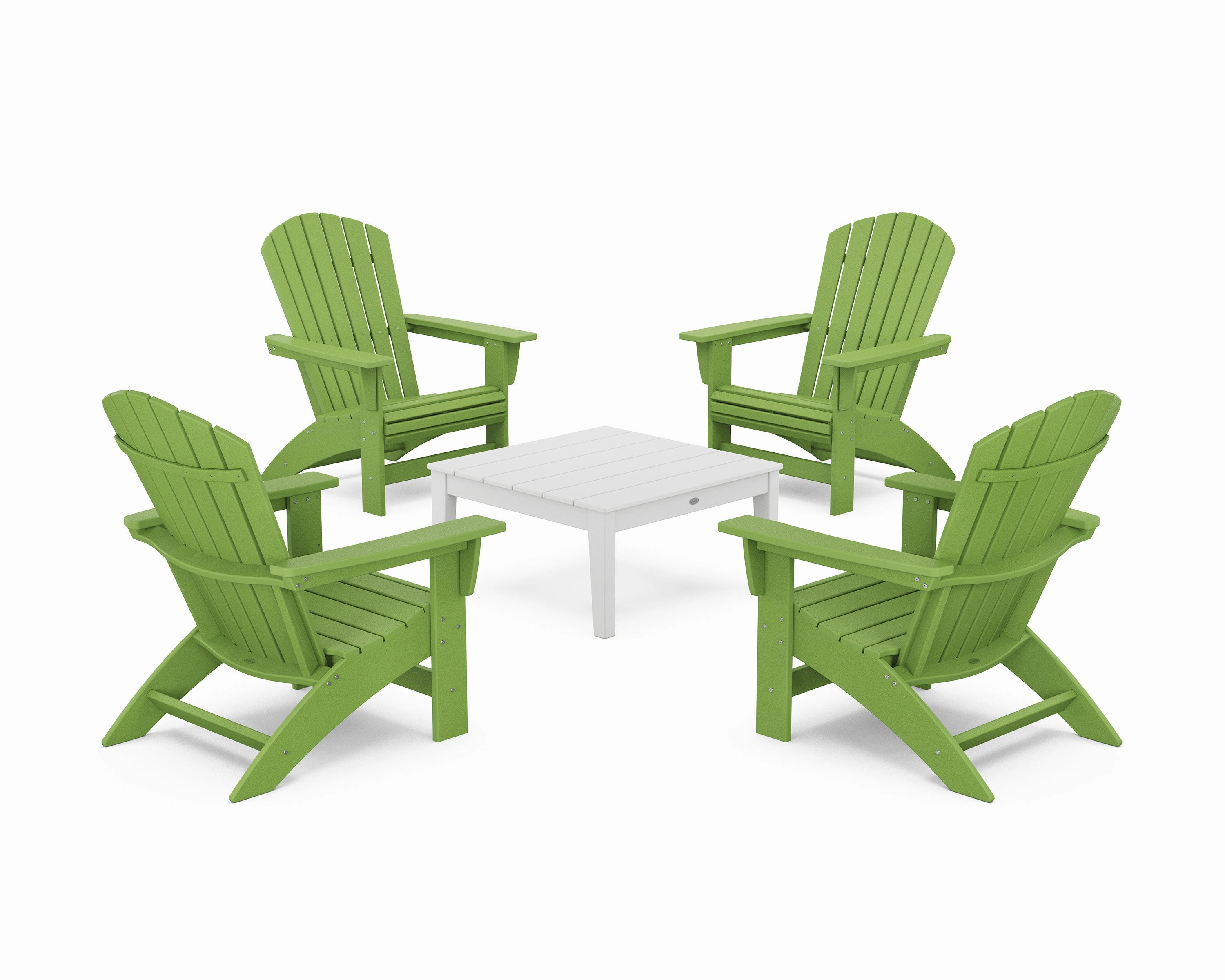 5-Piece Nautical Grand Adirondack Chair Conversation Group