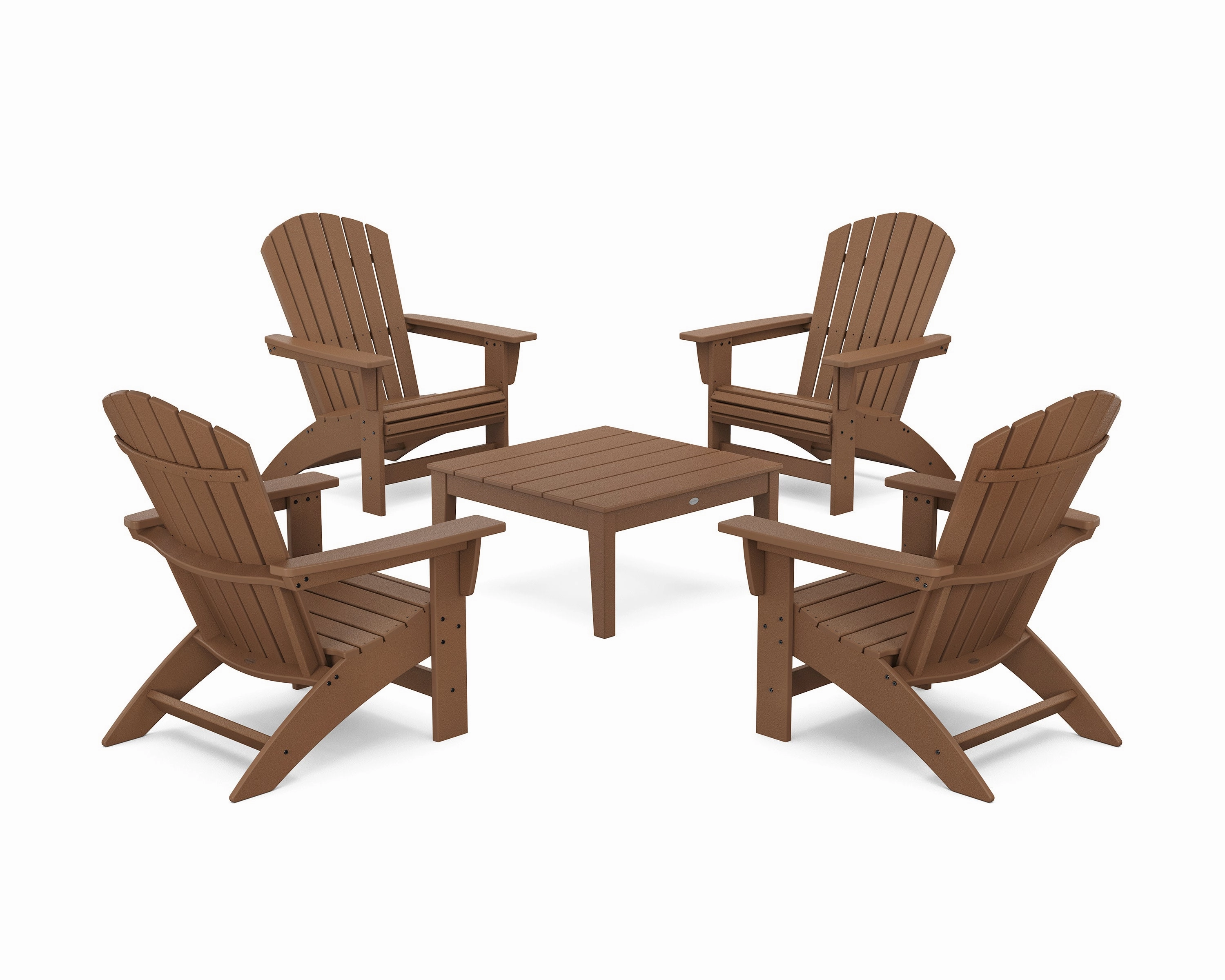 5-Piece Nautical Grand Adirondack Chair Conversation Group
