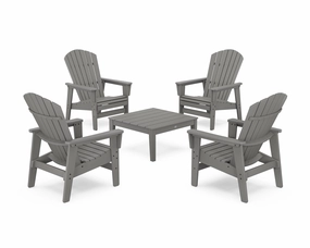5-Piece Nautical Grand Upright Adirondack Chair Conversation Group chairs,dining chairs,home seating