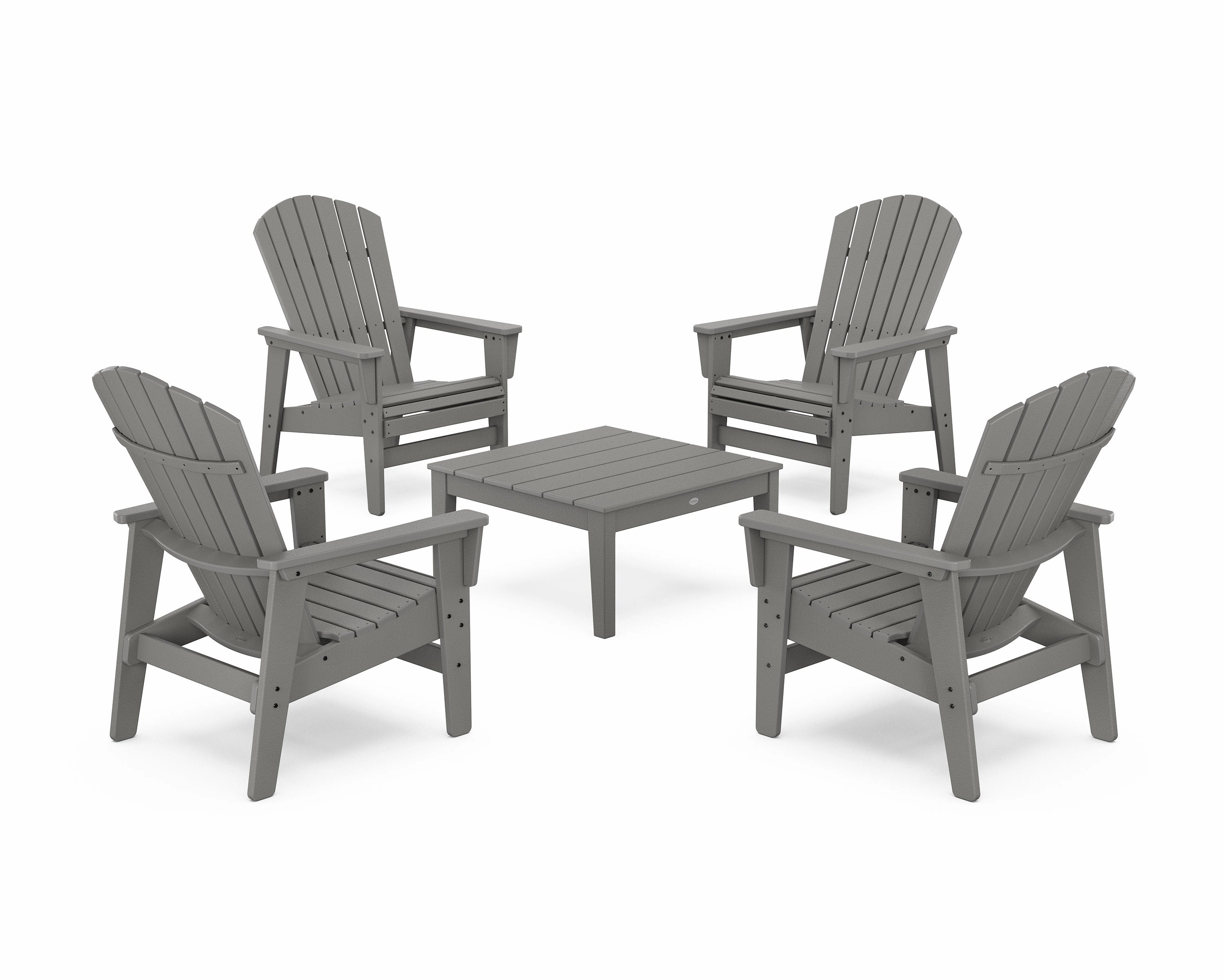 5-Piece Nautical Grand Upright Adirondack Chair Conversation Group chairs,dining chairs,home seating