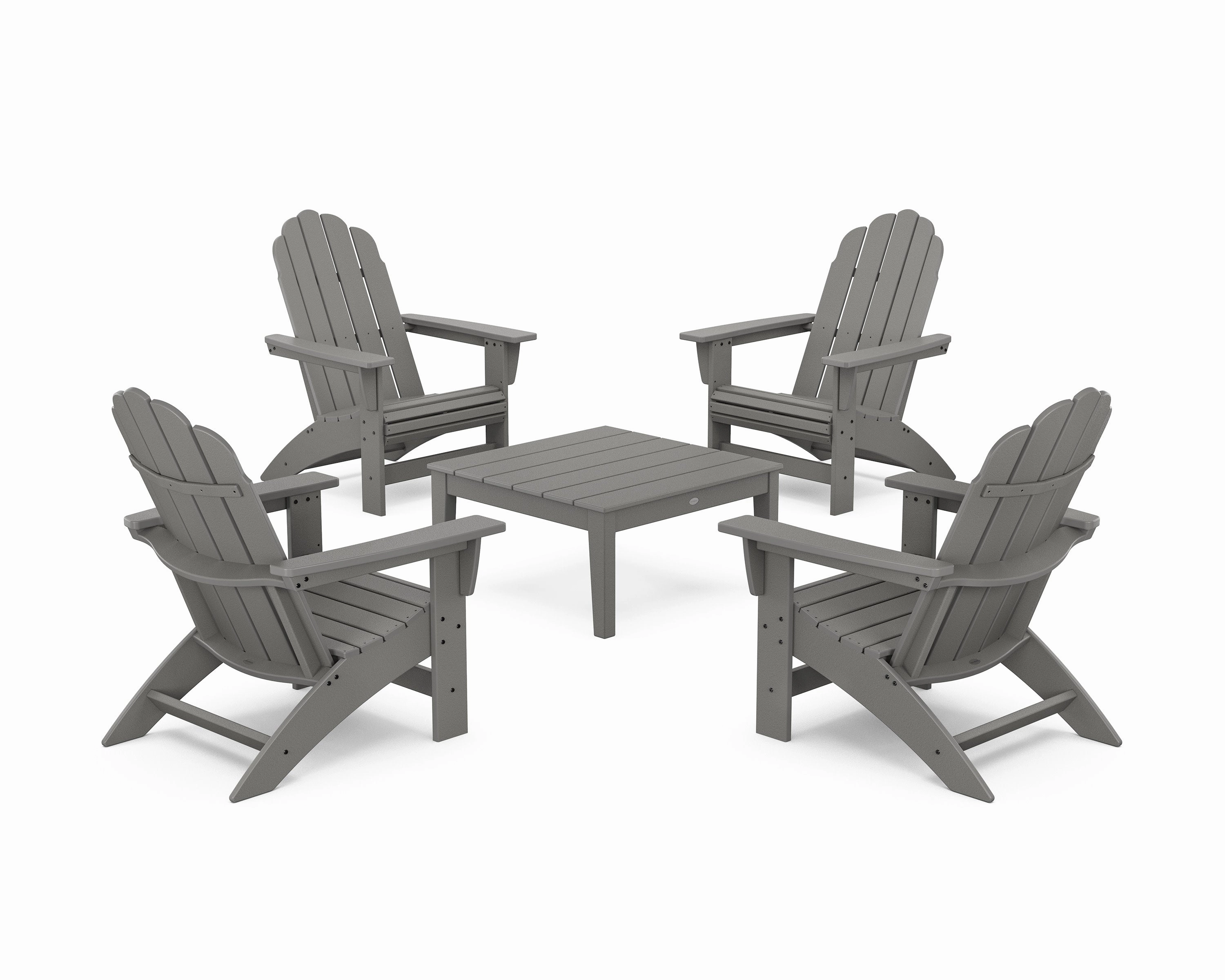5-Piece Vineyard Grand Adirondack Chair Conversation Group chairs,dining chairs,home seating