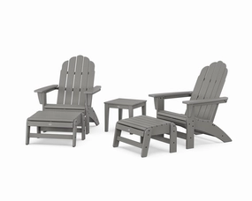 5-Piece Vineyard Grand Adirondack Set chairs,dining chairs,home seating