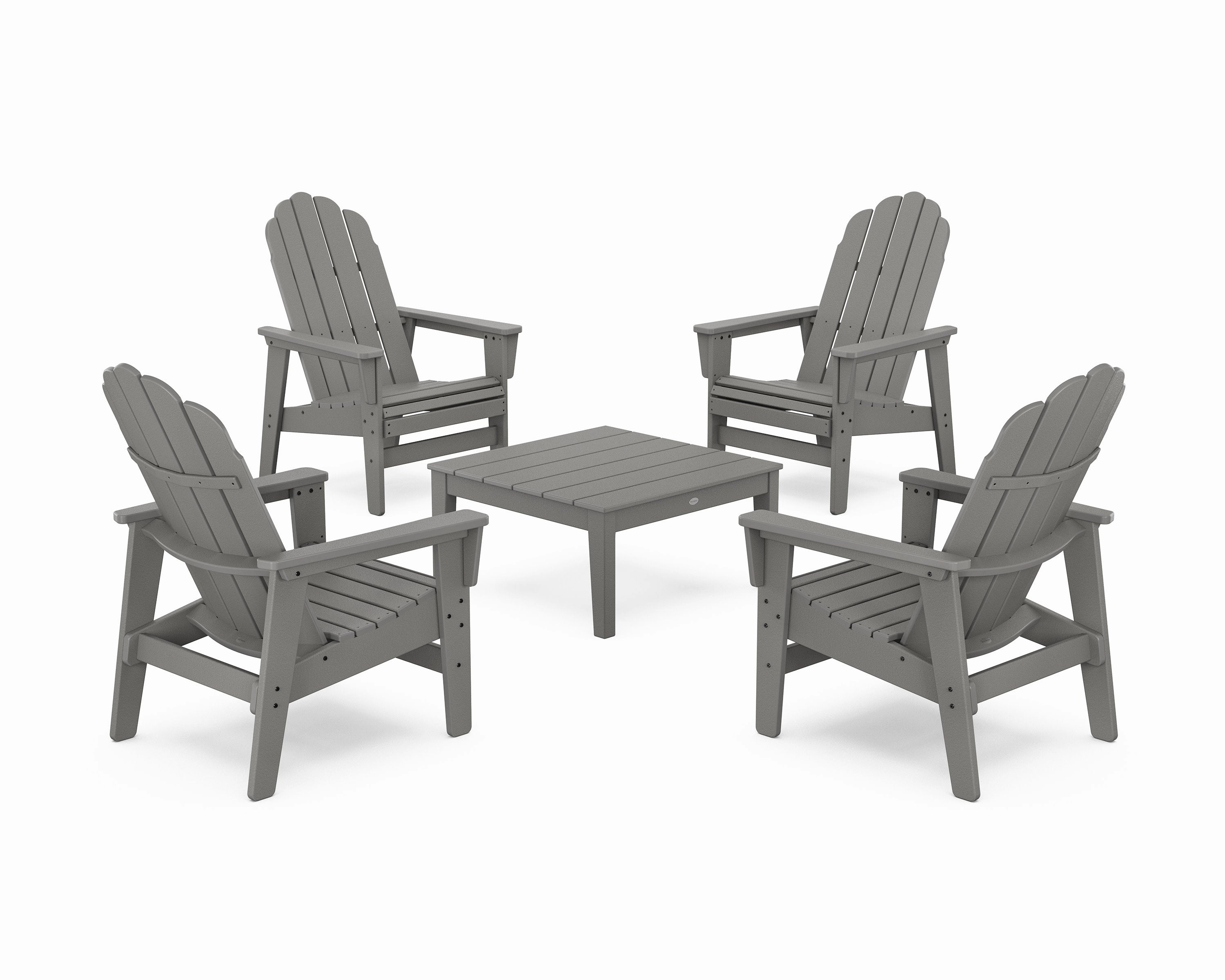 5-Piece Vineyard Grand Upright Adirondack Chair Conversation Group chairs,dining chairs,home seating