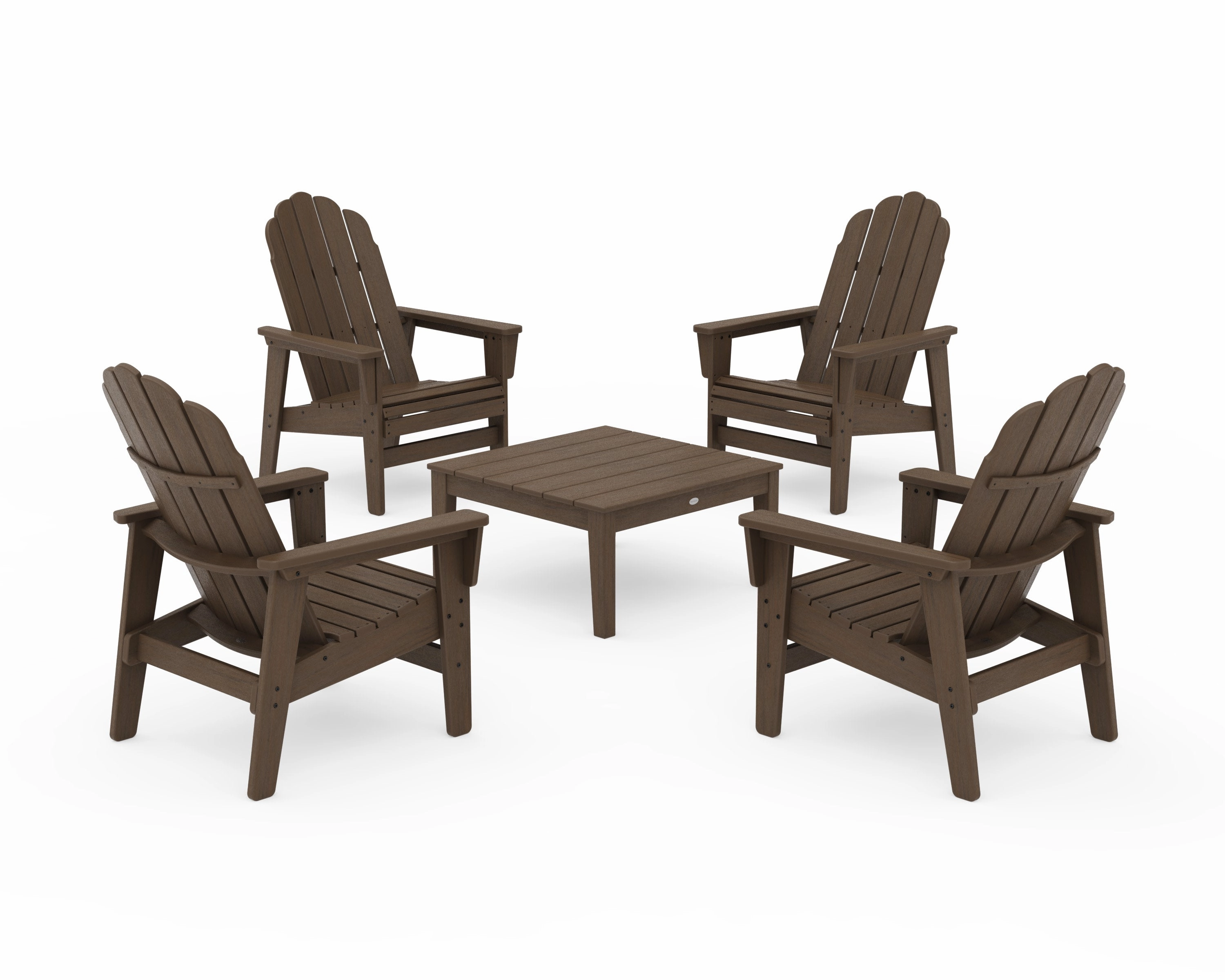5-Piece Vineyard Grand Upright Adirondack Chair Conversation Group