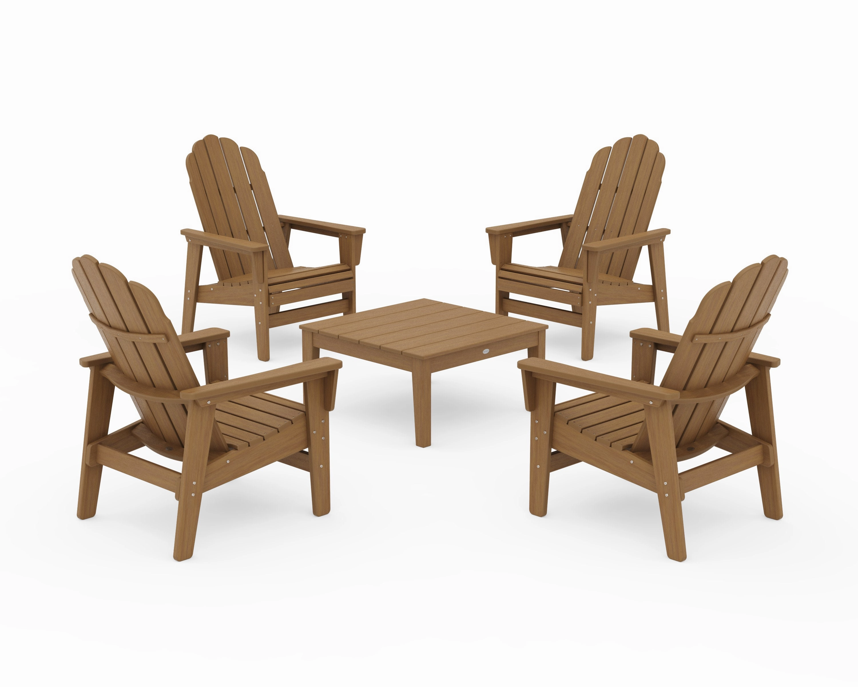 5-Piece Vineyard Grand Upright Adirondack Chair Conversation Group
