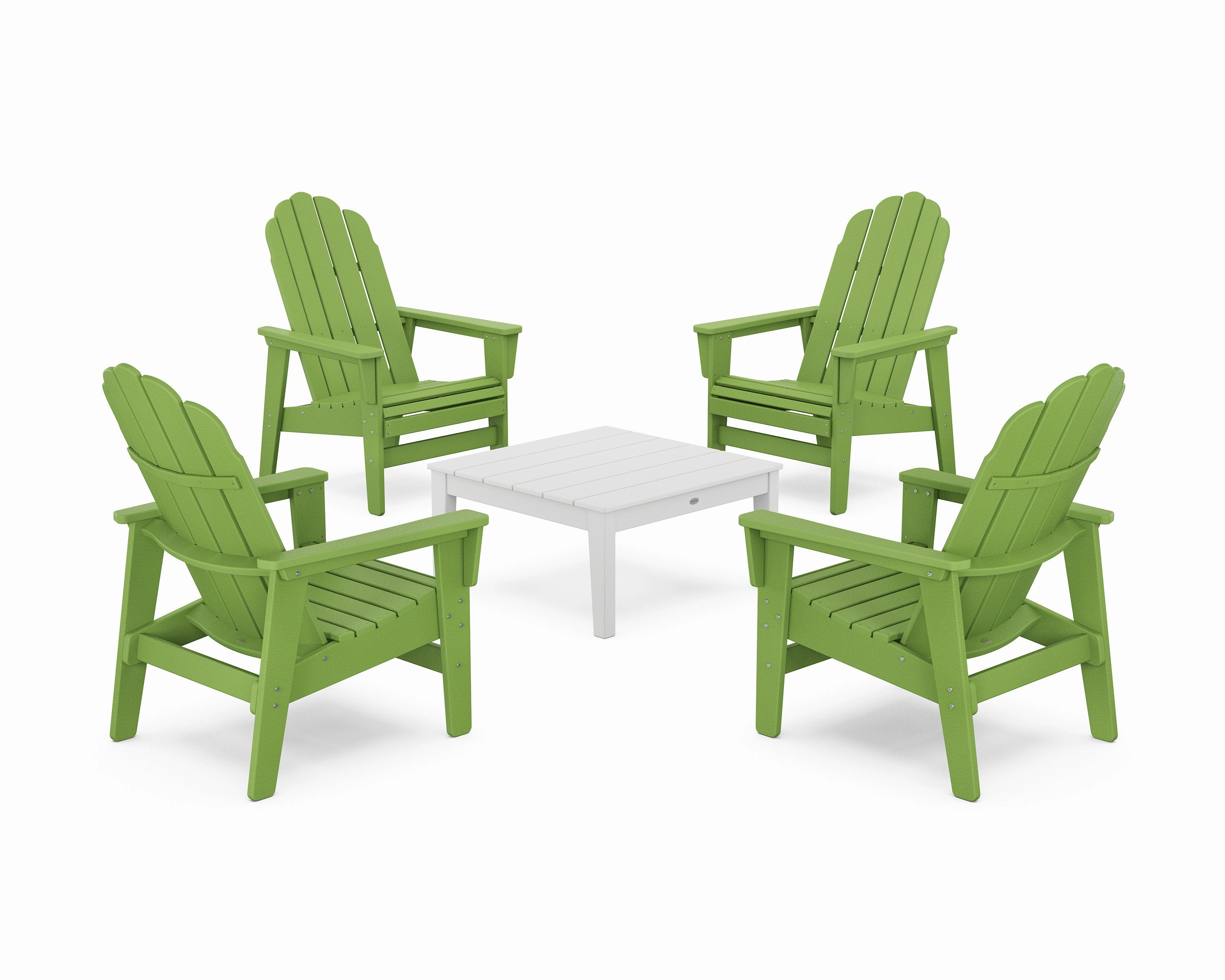 5-Piece Vineyard Grand Upright Adirondack Chair Conversation Group