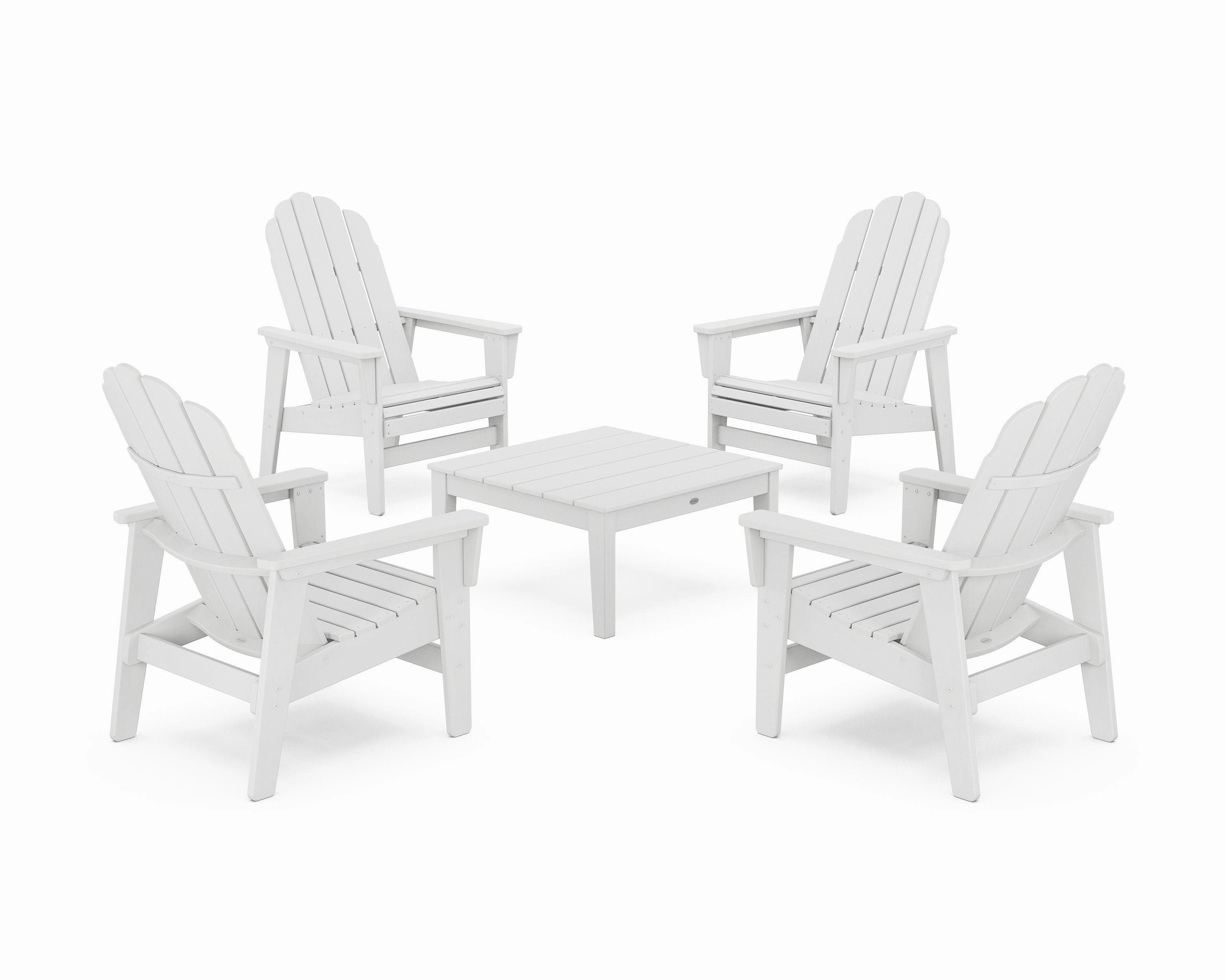 5-Piece Vineyard Grand Upright Adirondack Chair Conversation Group