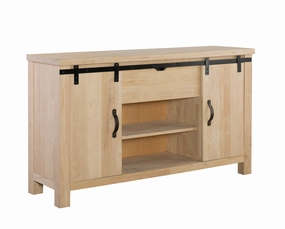 60" Barn Door Buffet storage cabinet,organizer,furniture storage