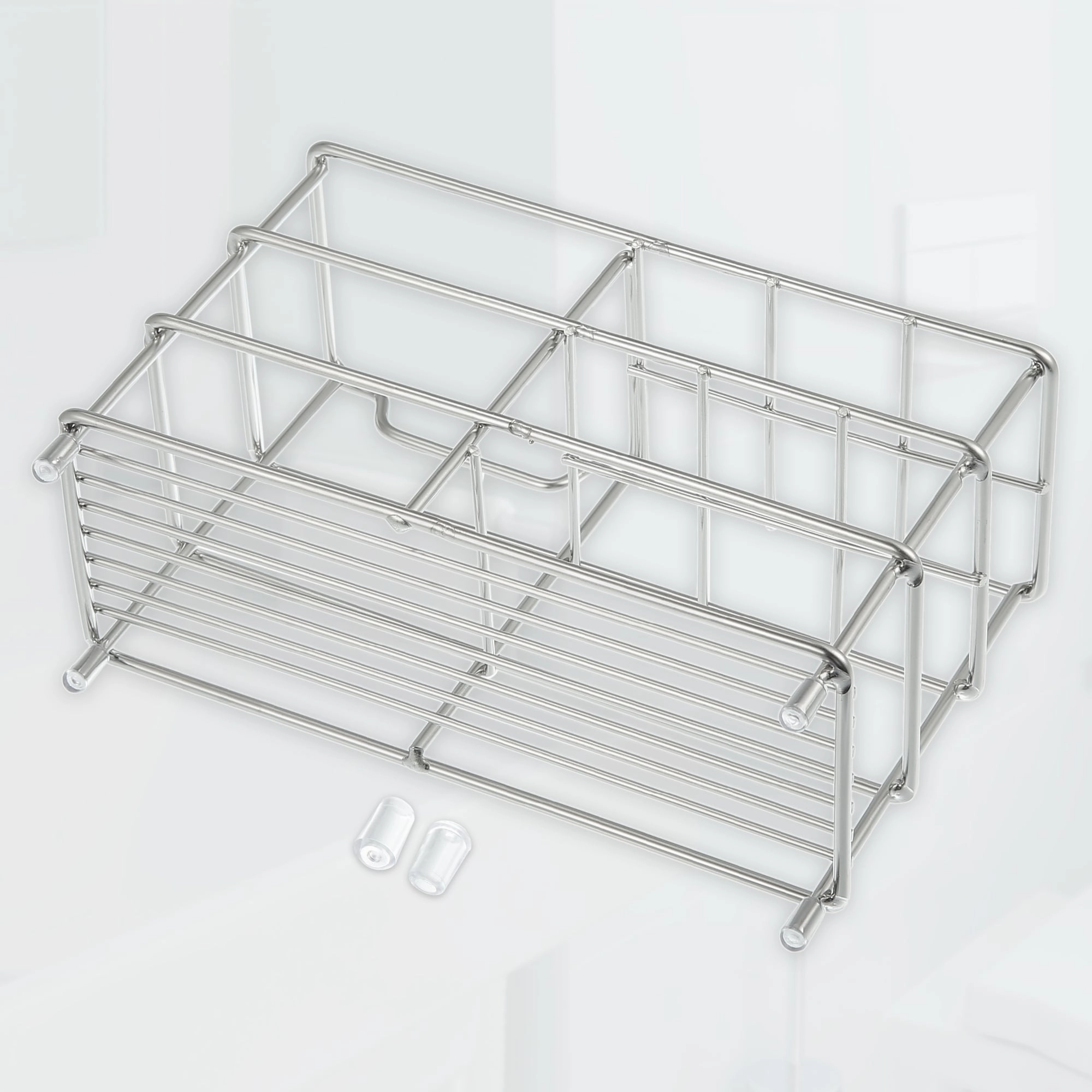 6 Slots 304 Stainless Steel Toothbrush Holder, Toothpaste Holder Stand, Bathroom Kitchen Accessories Organizer toothbrush holder,bathroom cup,bathroom organizer
