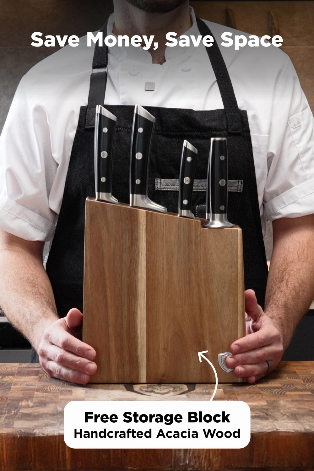 8-Piece Knife Block Set | Gladiator Series | Knives NSF Certified | Dalstrong 