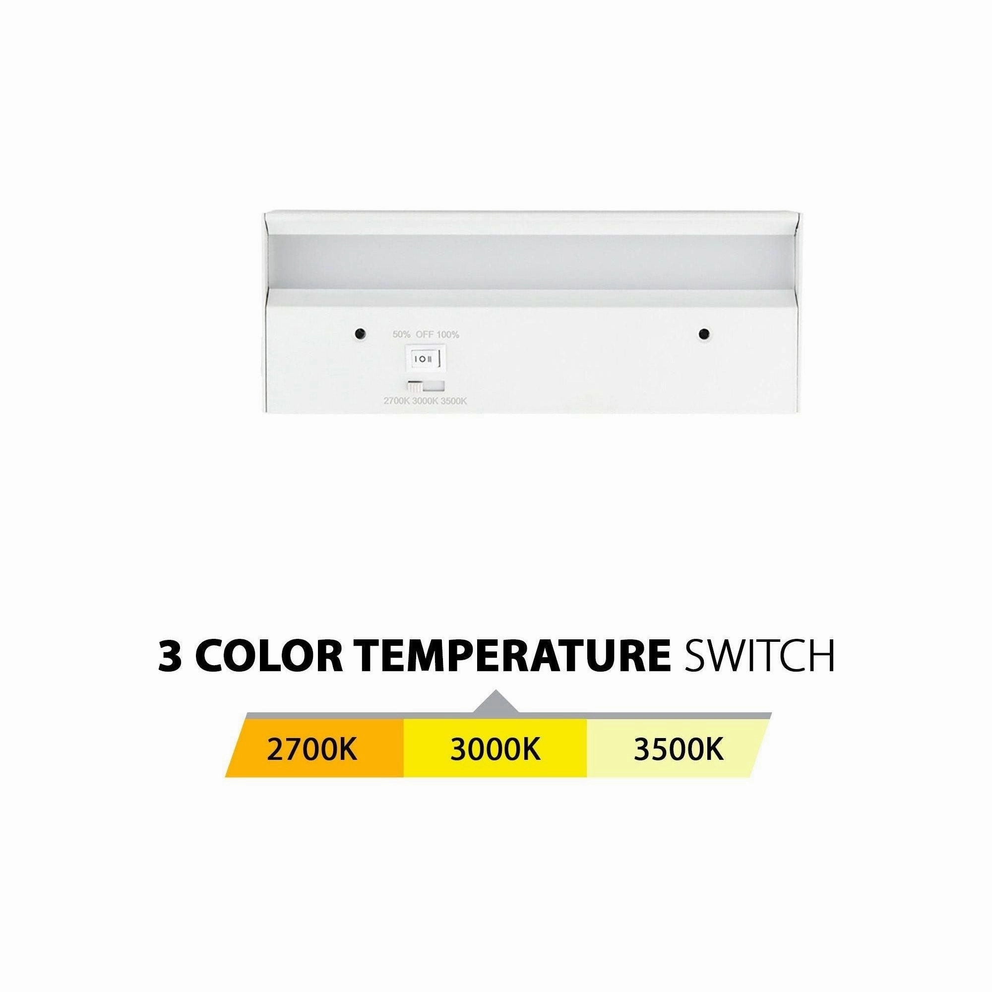 8" LED Light Bar 3-CCT with Rocker Switch