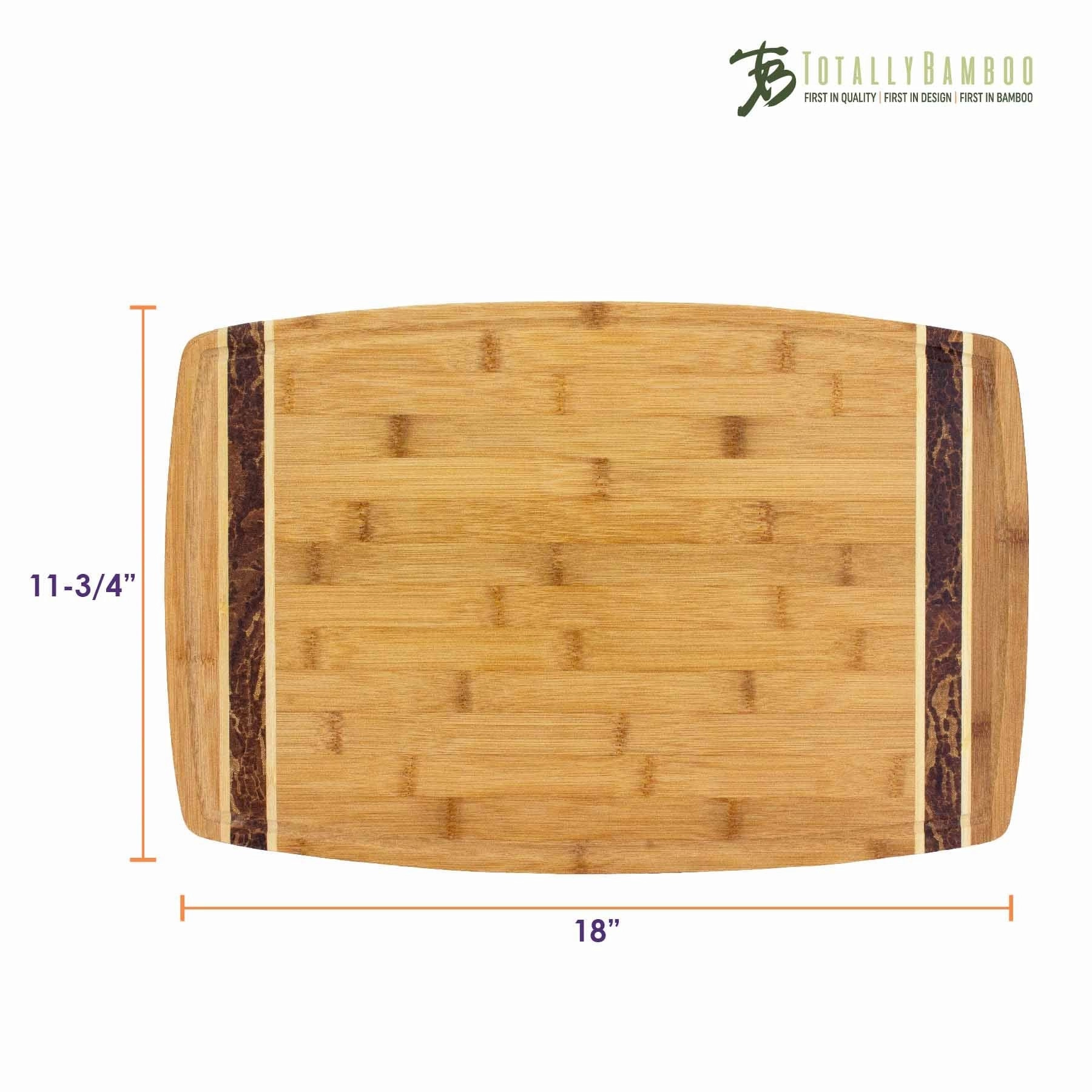 "Marbled" Bamboo Cutting Board, 18" x 11-3/4"