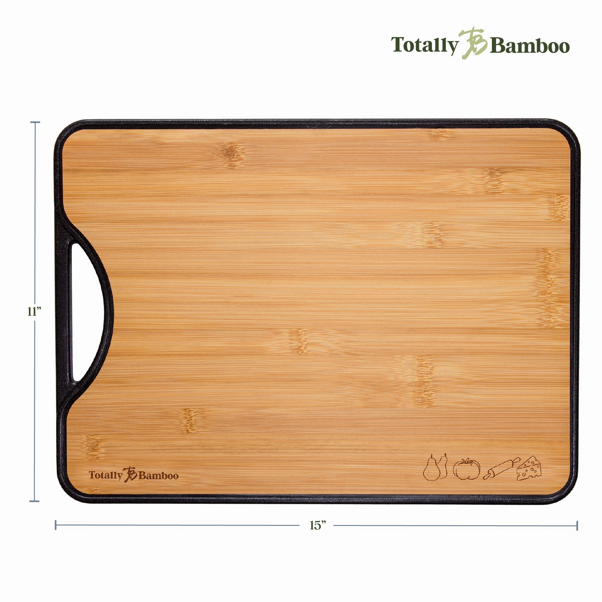 "Poly-Boo" Reversible Bamboo/Plastic Cutting Board