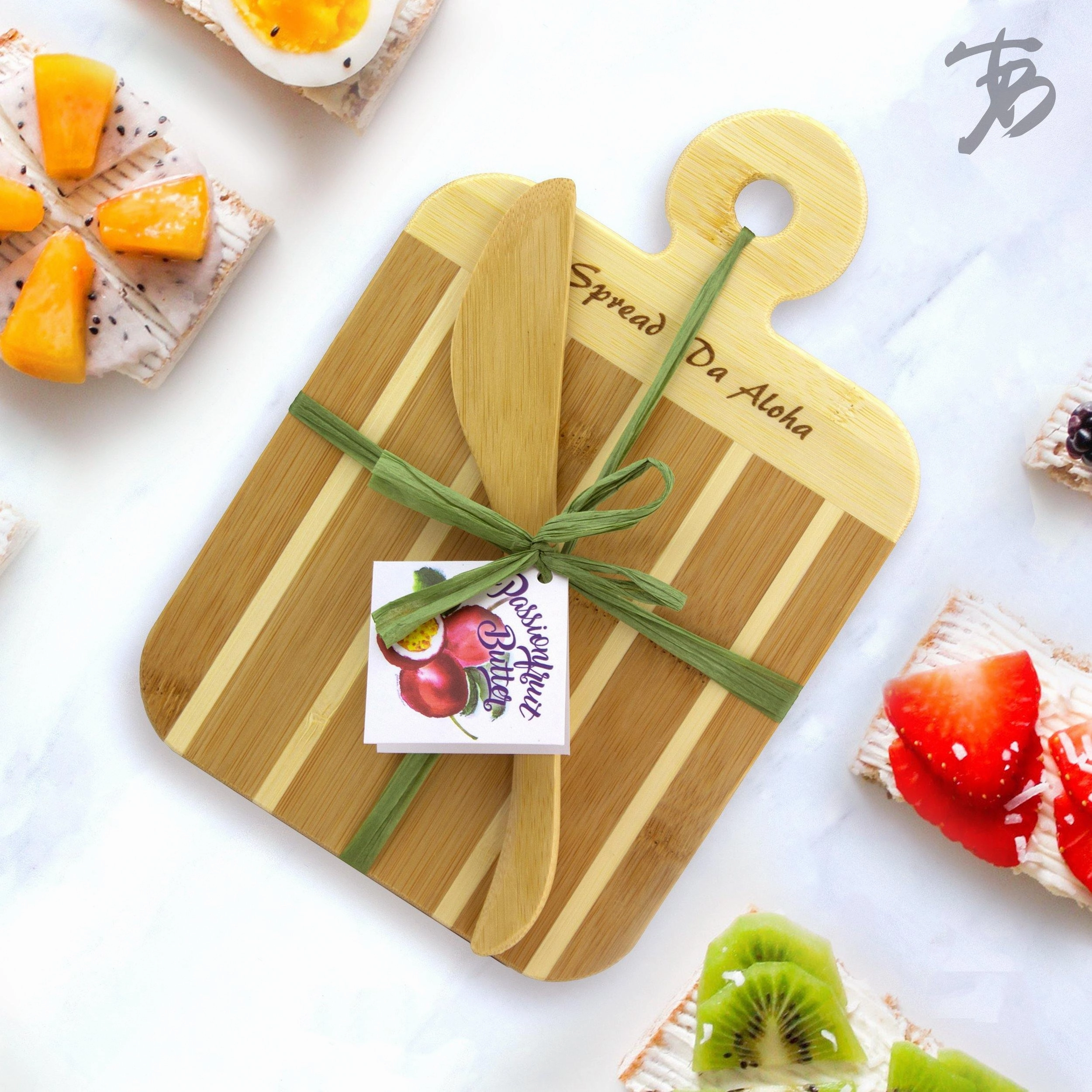 "Spread Da Aloha" Serving Board with Spreader Knife Set