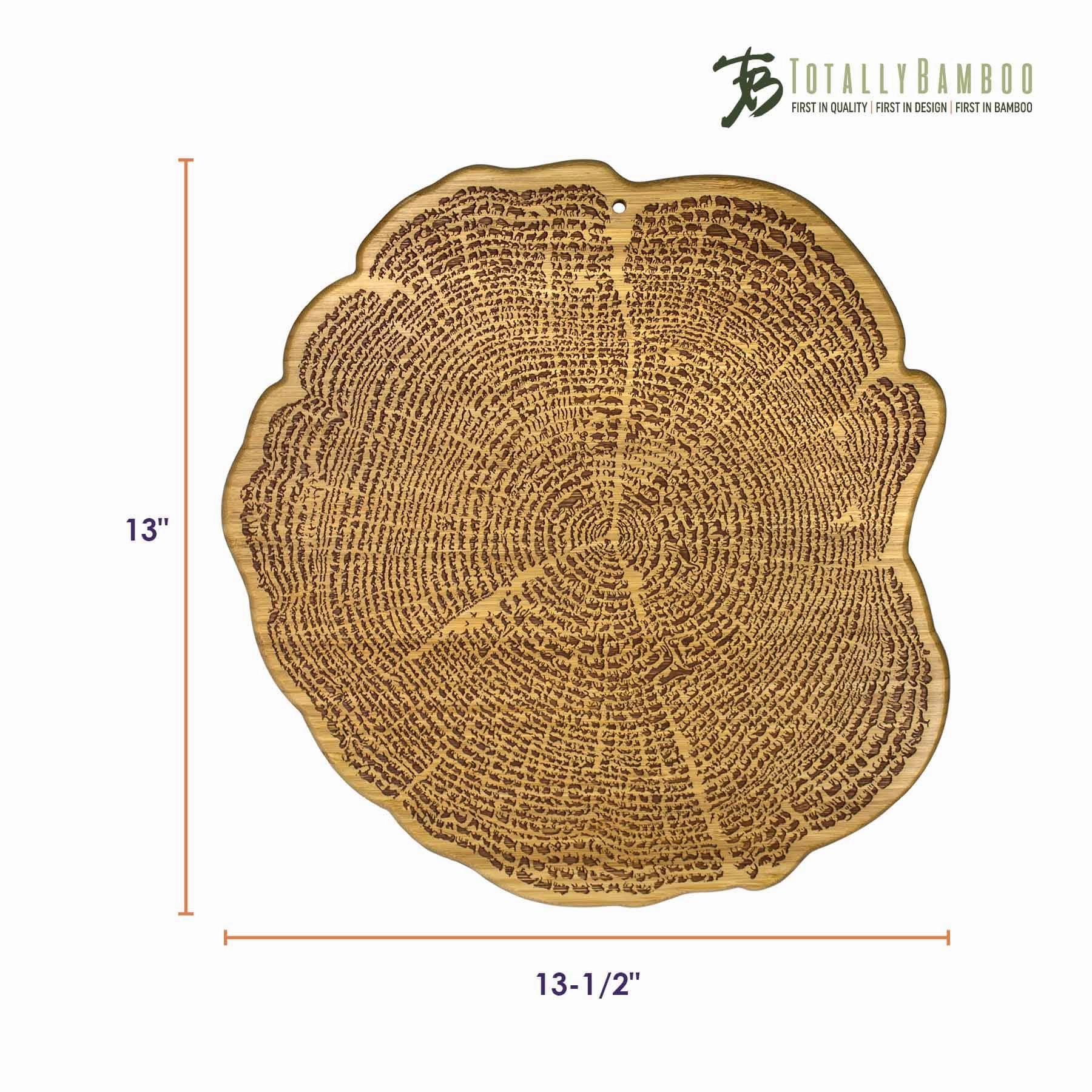 "Tree of Life" Engraved Serving Board, 13-1/2" x 13"