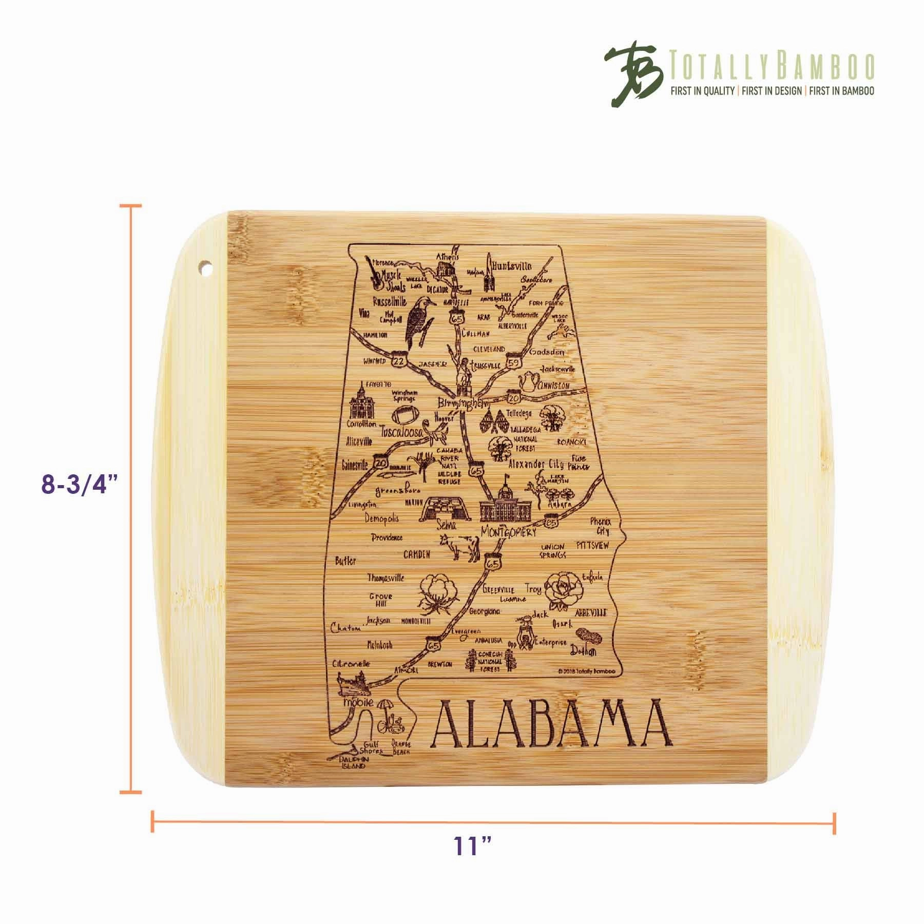 A Slice of Life Alabama Cutting Board, 11" x 8-3/4"