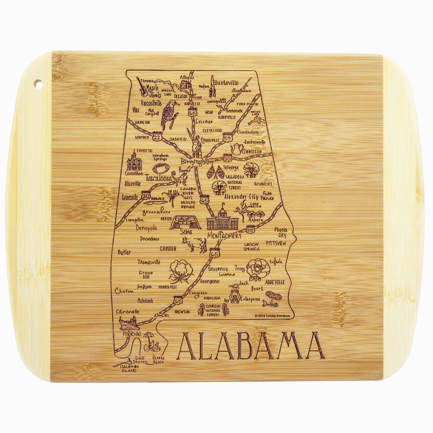 A Slice of Life Alabama Cutting Board, 11" x 8-3/4" cutting board,chopping board,kitchen tools