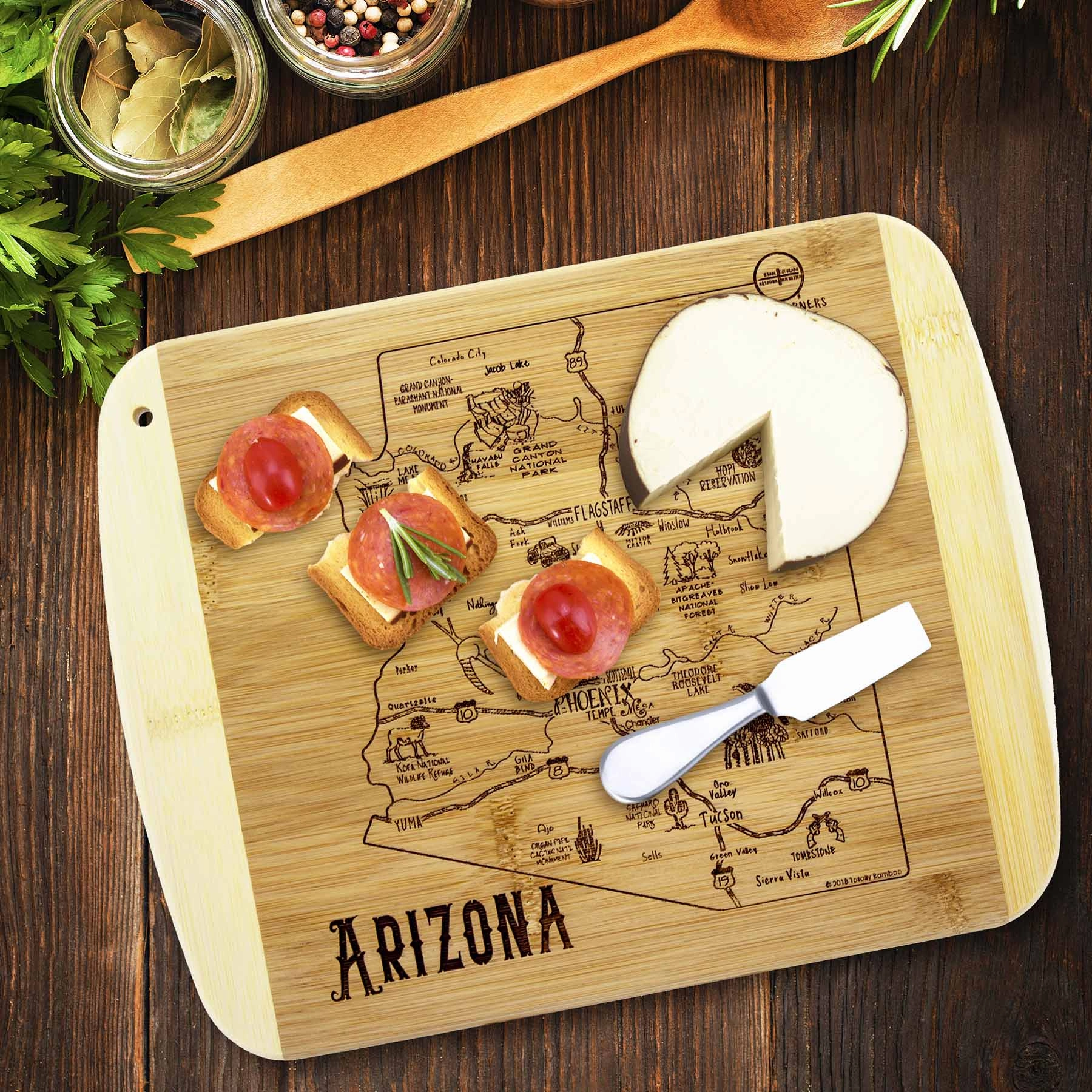 A Slice of Life Arizona Cutting Board, 11" x 8-3/4"