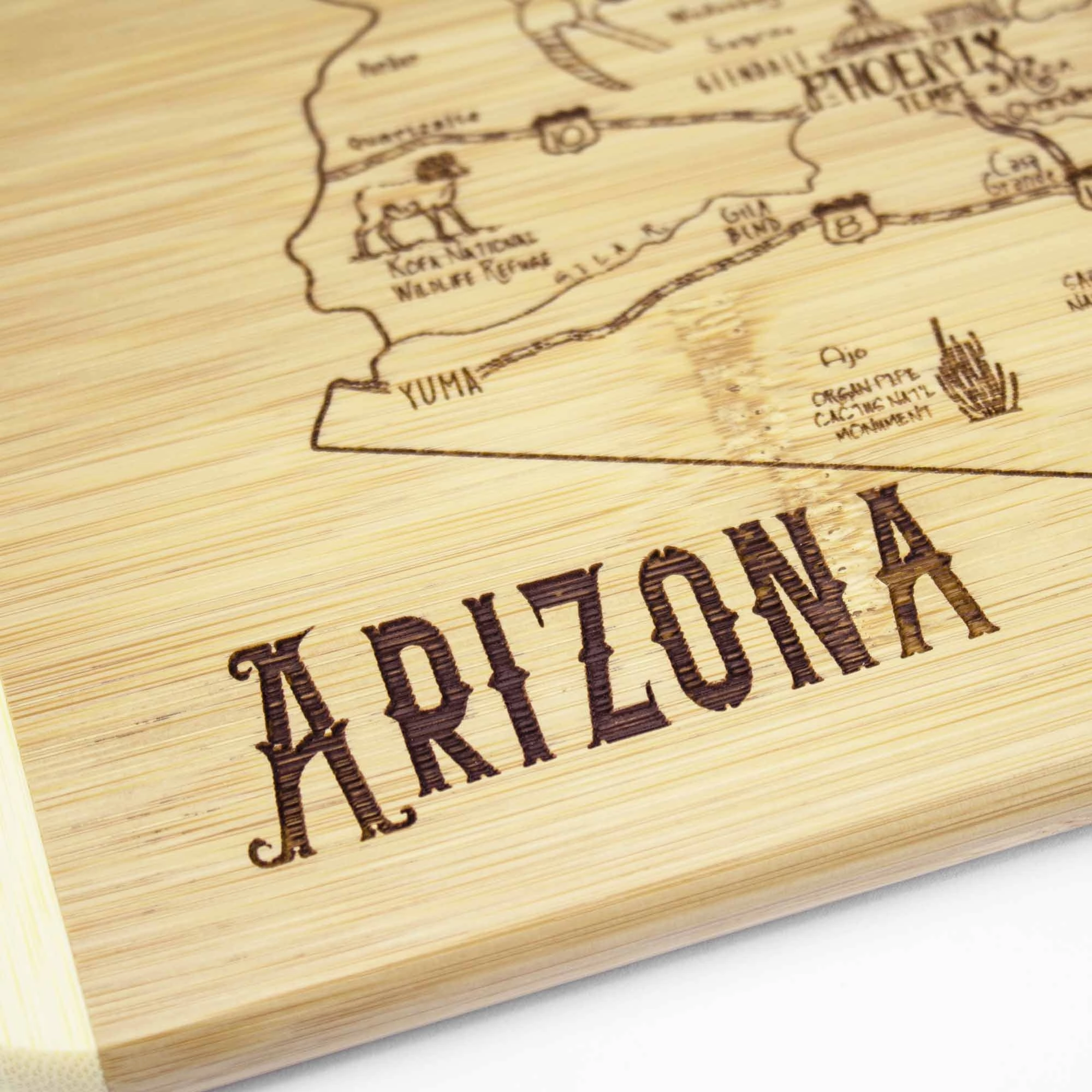 A Slice of Life Arizona Cutting Board, 11" x 8-3/4"