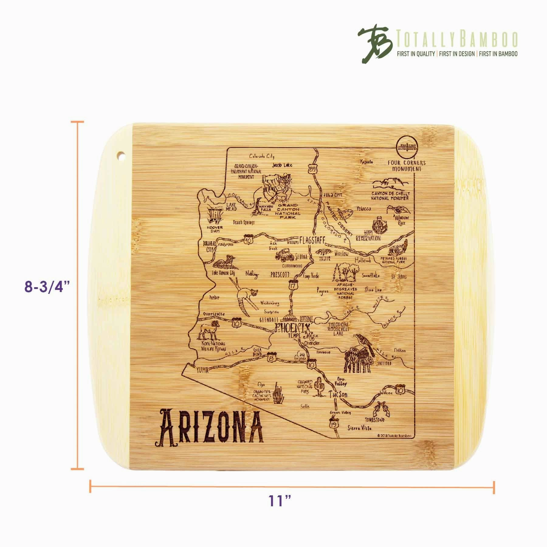 A Slice of Life Arizona Cutting Board, 11" x 8-3/4"