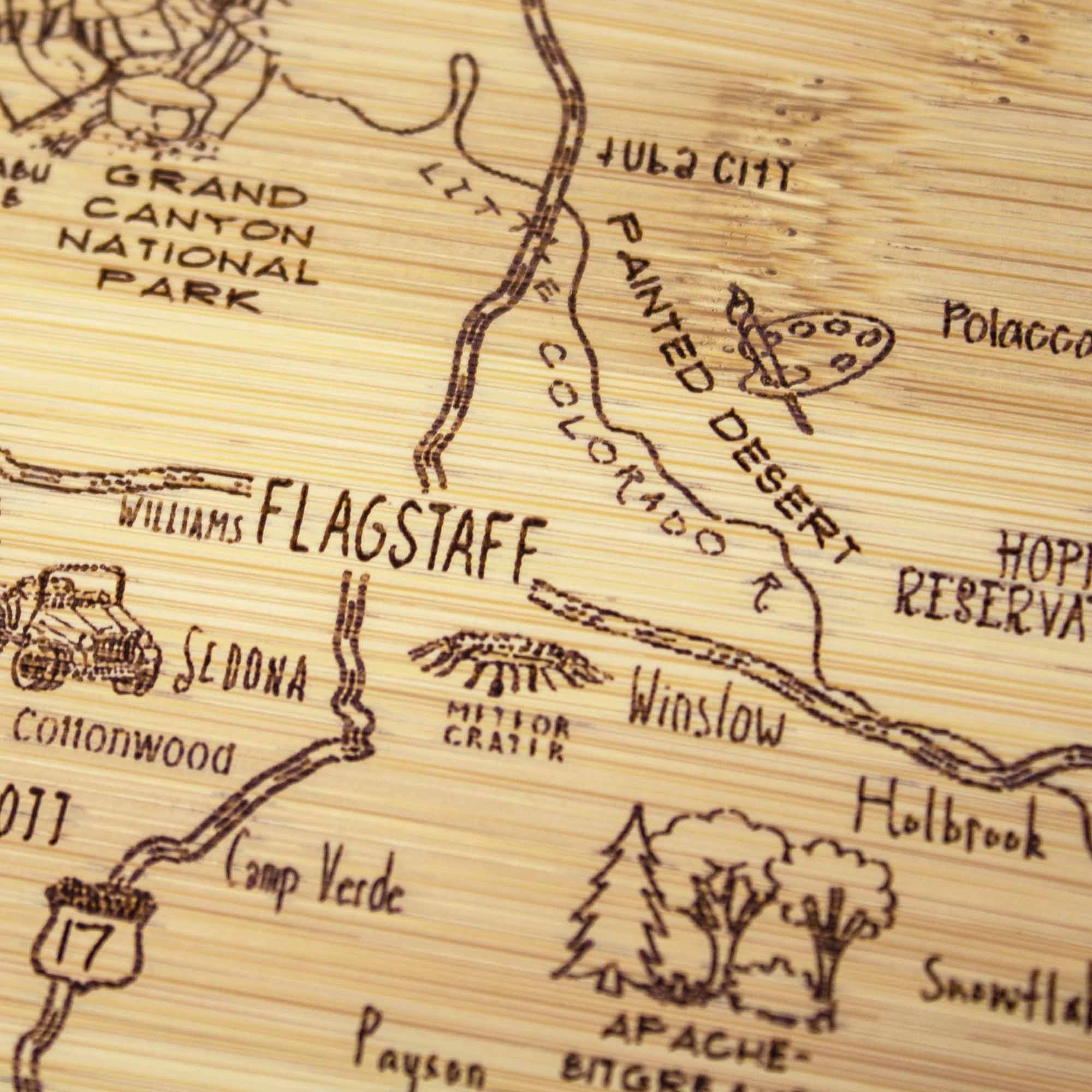 A Slice of Life Arizona Cutting Board, 11" x 8-3/4"