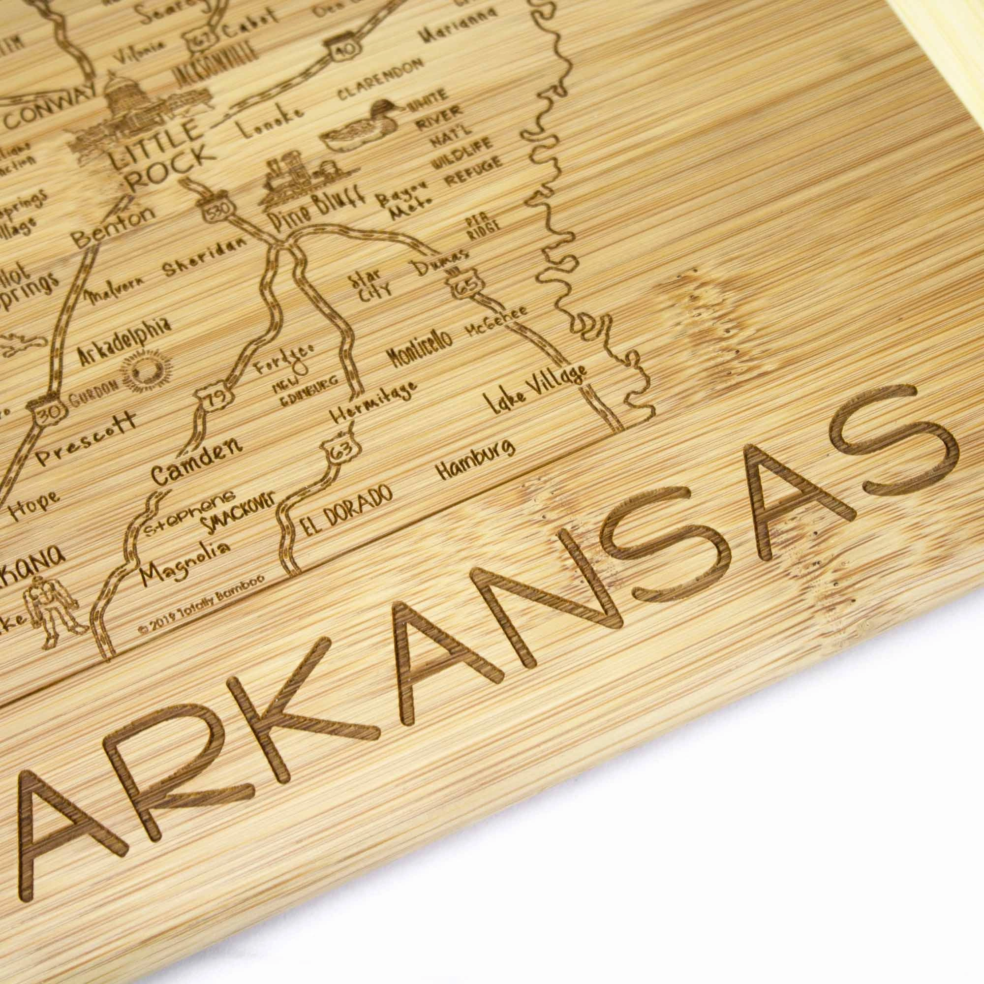 A Slice of Life Arkansas Cutting Board, 11" x 8-3/4"